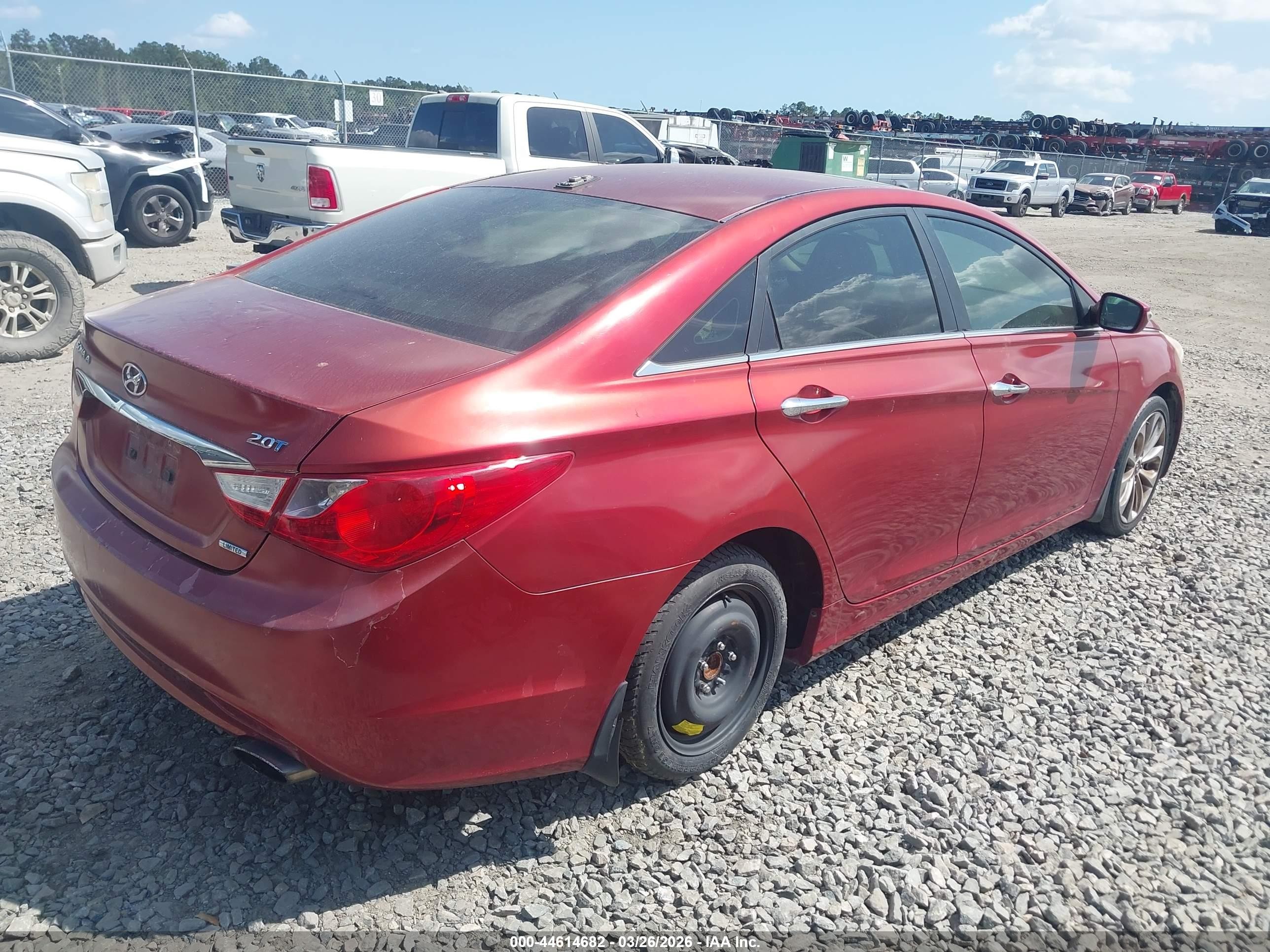 2013 Hyundai Sonata Limited 2.0t Red vin: 5NPEC4AB4DH552243