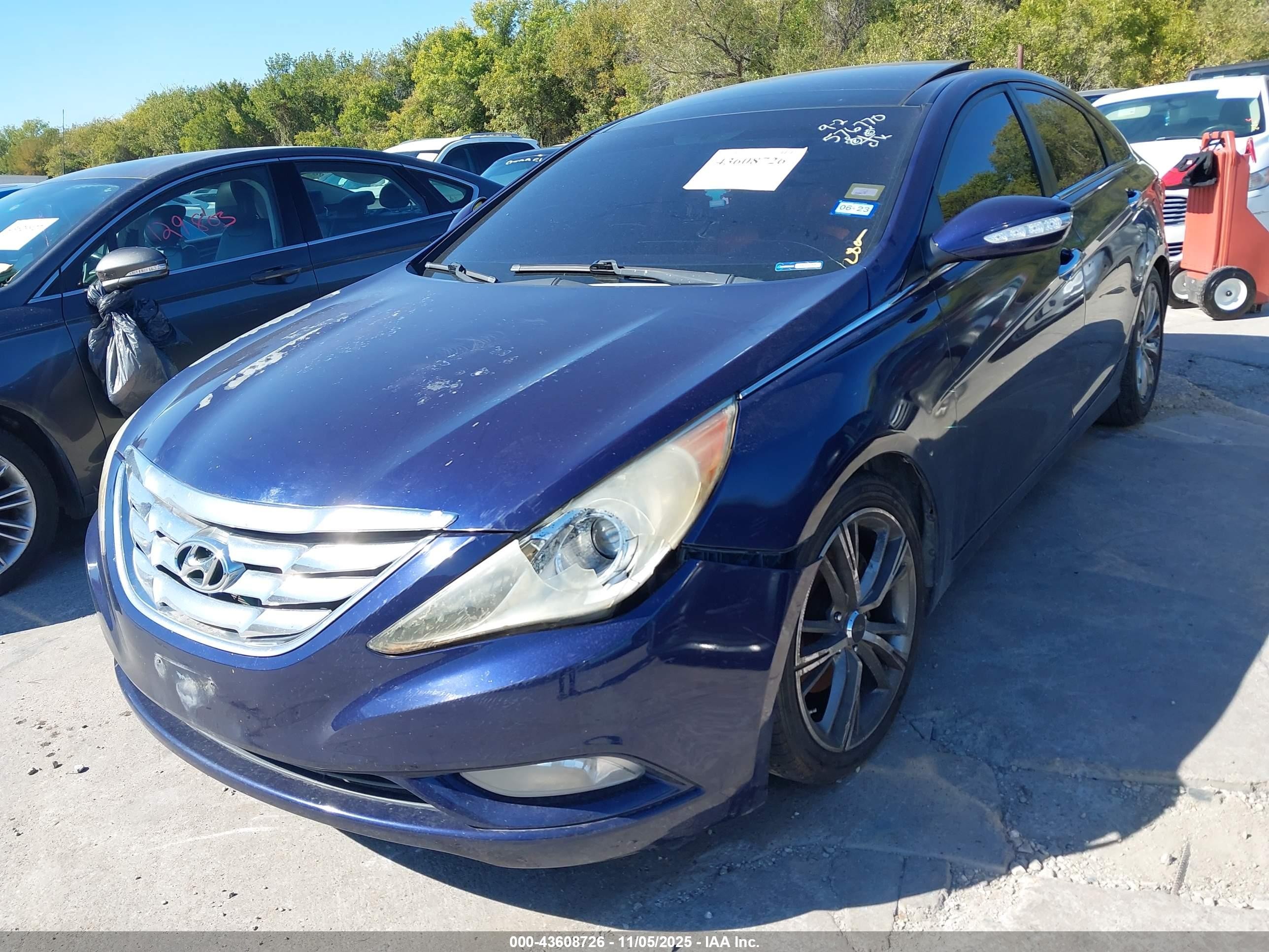 2013 Hyundai Sonata Limited 2.0t Blue vin: 5NPEC4AB4DH576770