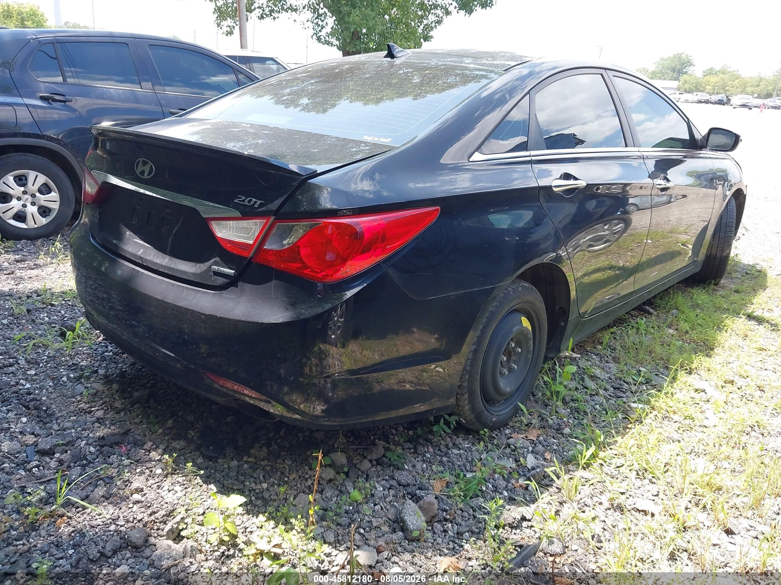 2013 Hyundai Sonata Limited 2.0t Черный vin: 5NPEC4AB4DH606544