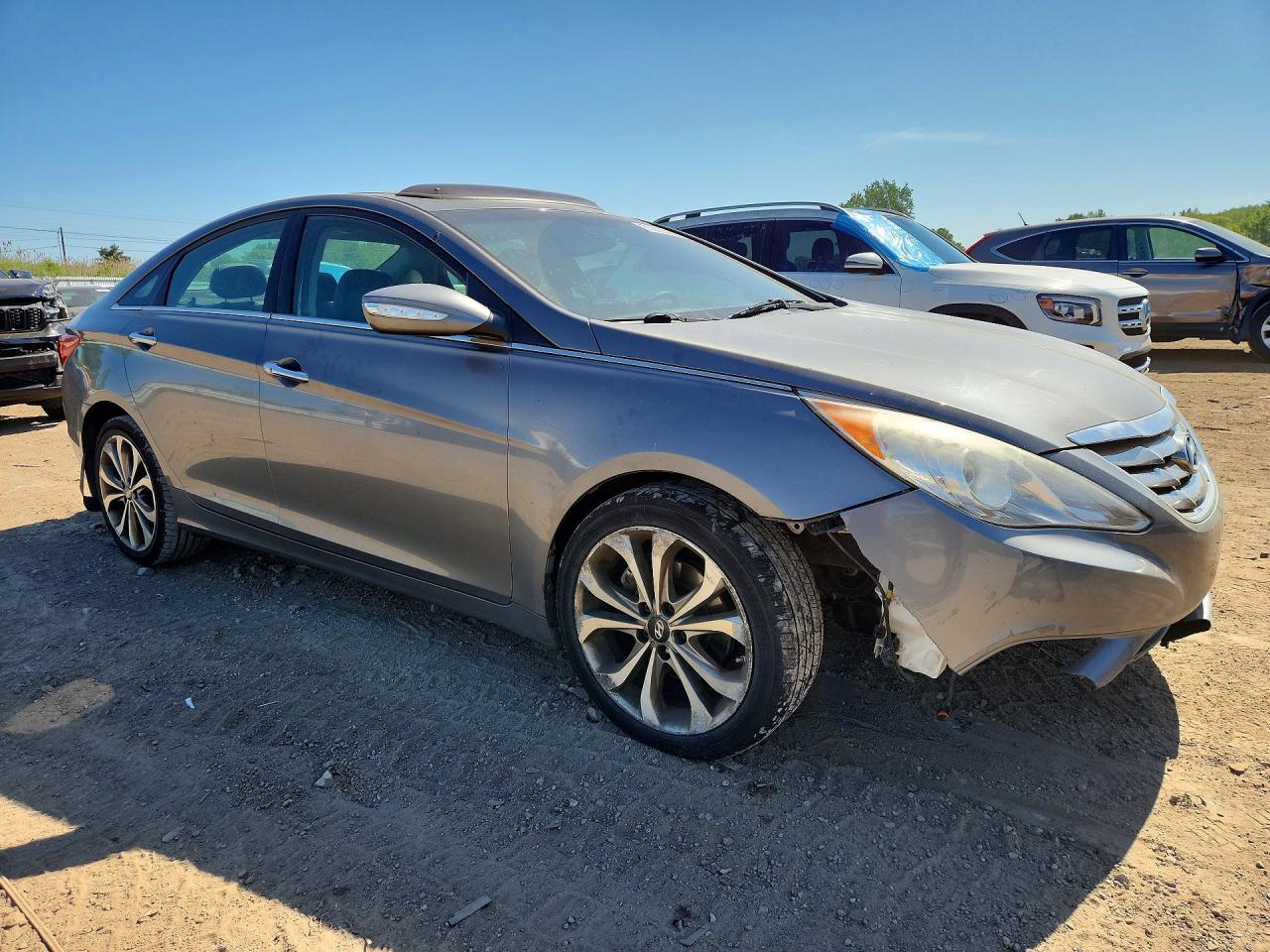 2013 Hyundai Sonata Limited 2.0t Gray vin: 5NPEC4AB4DH642007
