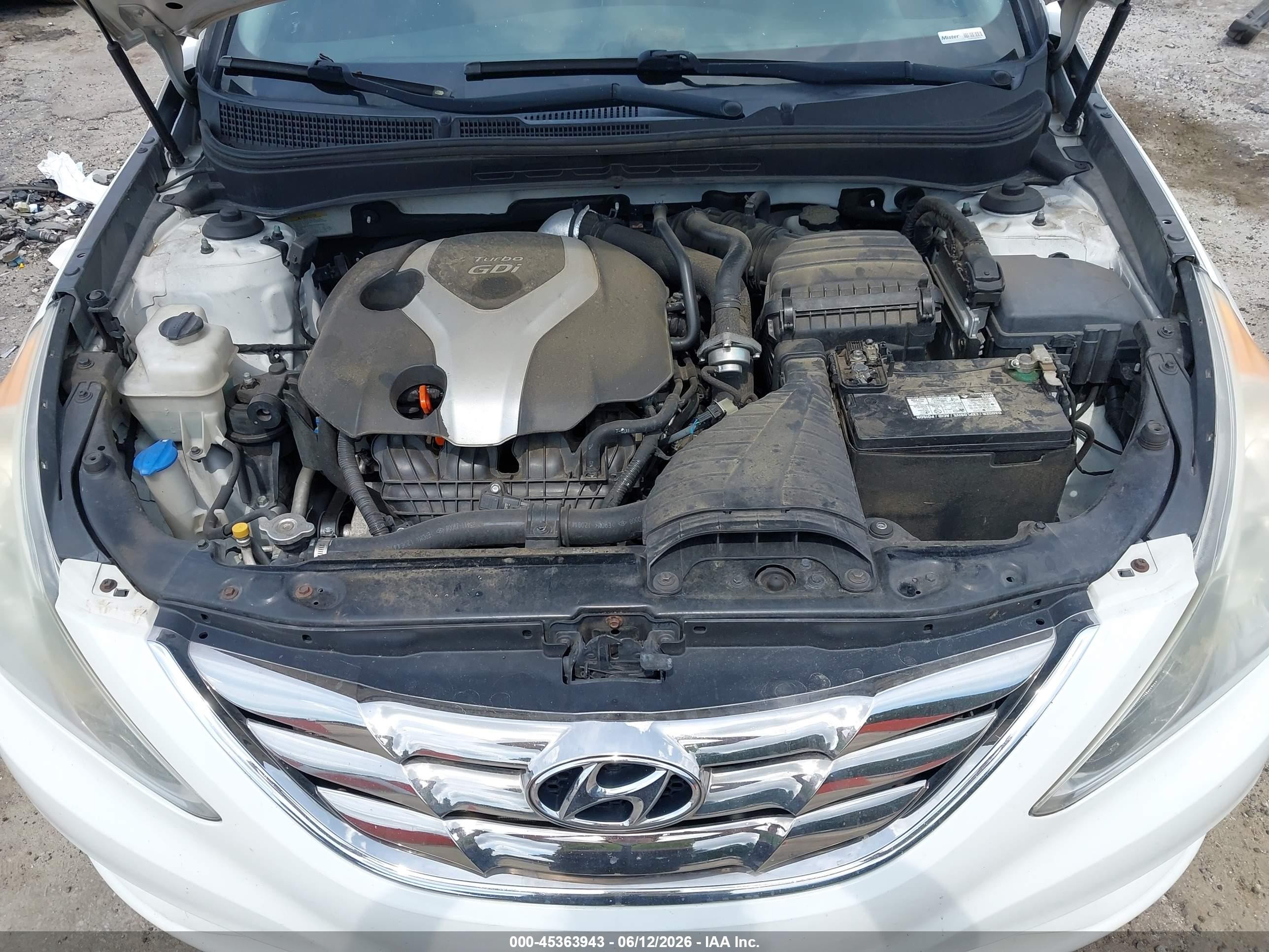 2013 Hyundai Sonata Se 2.0t Белый vin: 5NPEC4AB4DH643285