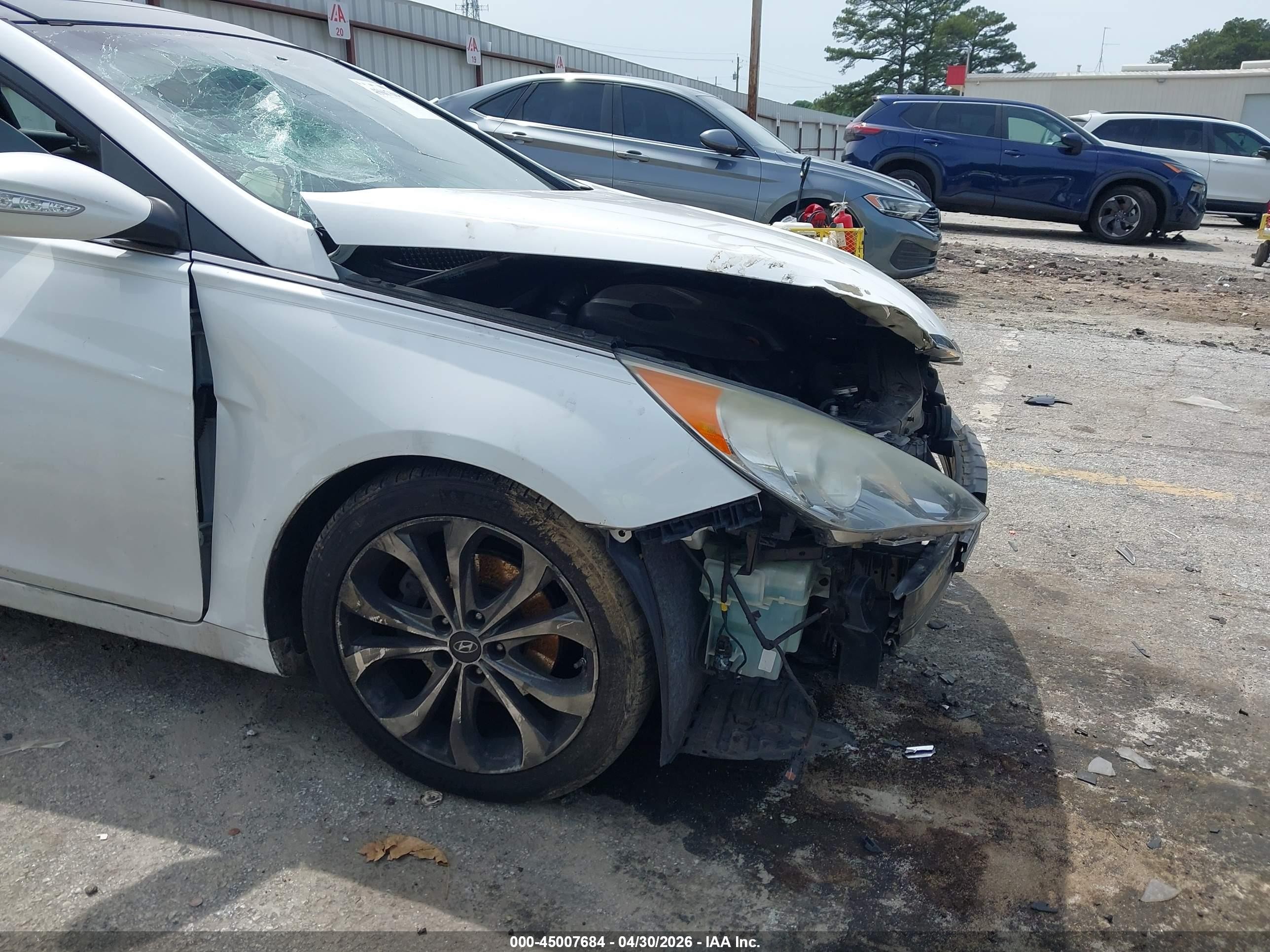 2013 Hyundai Sonata Limited 2.0t White vin: 5NPEC4AB4DH685634