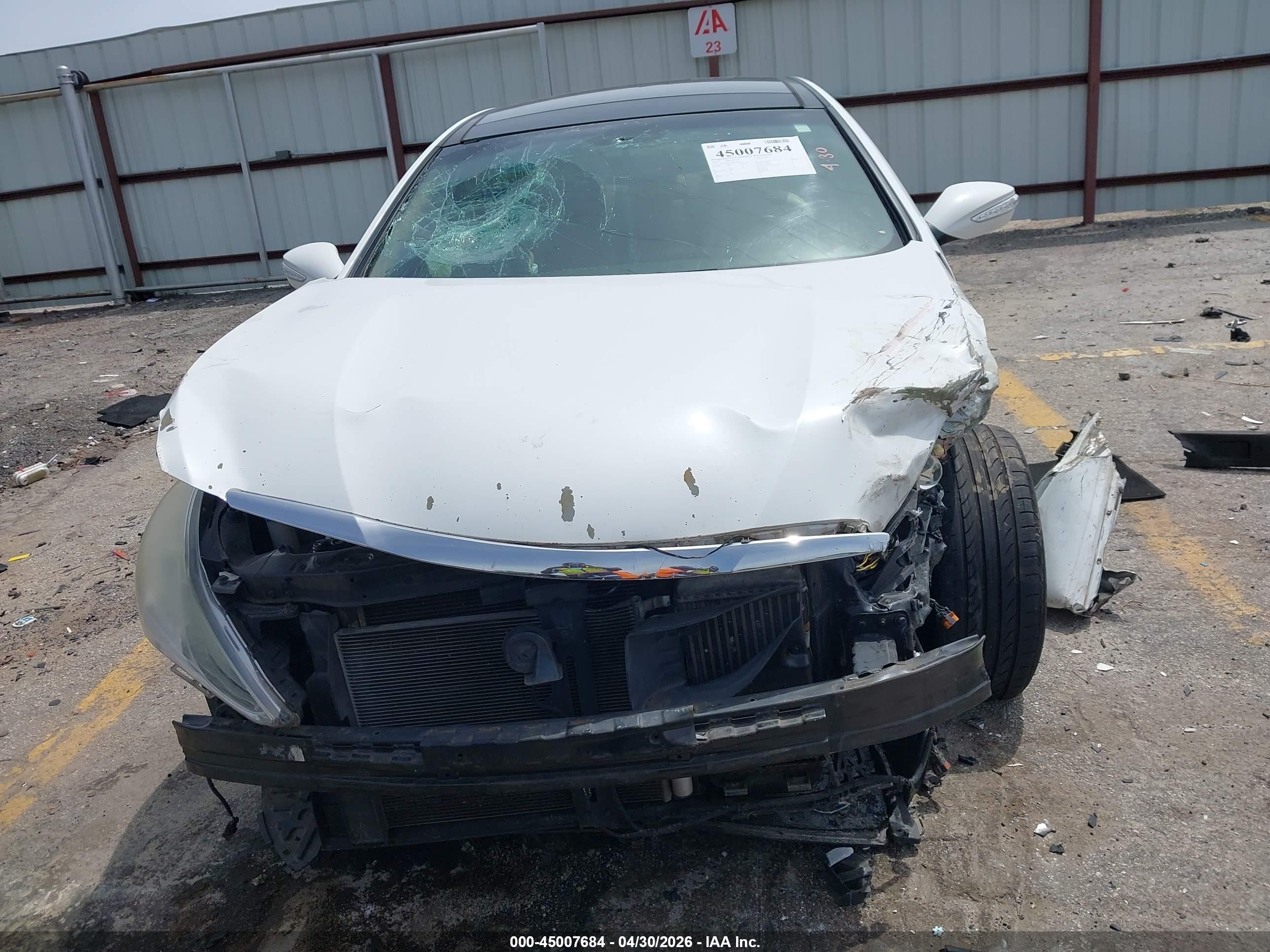 2013 Hyundai Sonata Limited 2.0t White vin: 5NPEC4AB4DH685634
