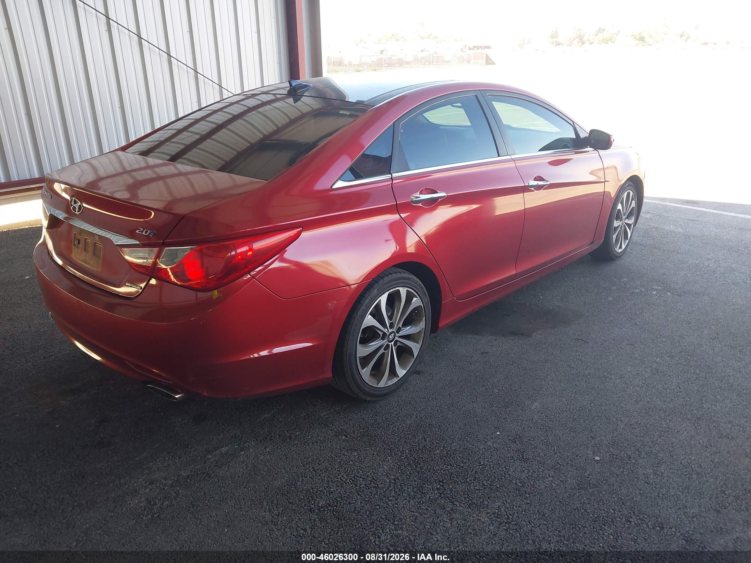 2013 Hyundai Sonata Limited 2.0t Красный vin: 5NPEC4AB4DH688002