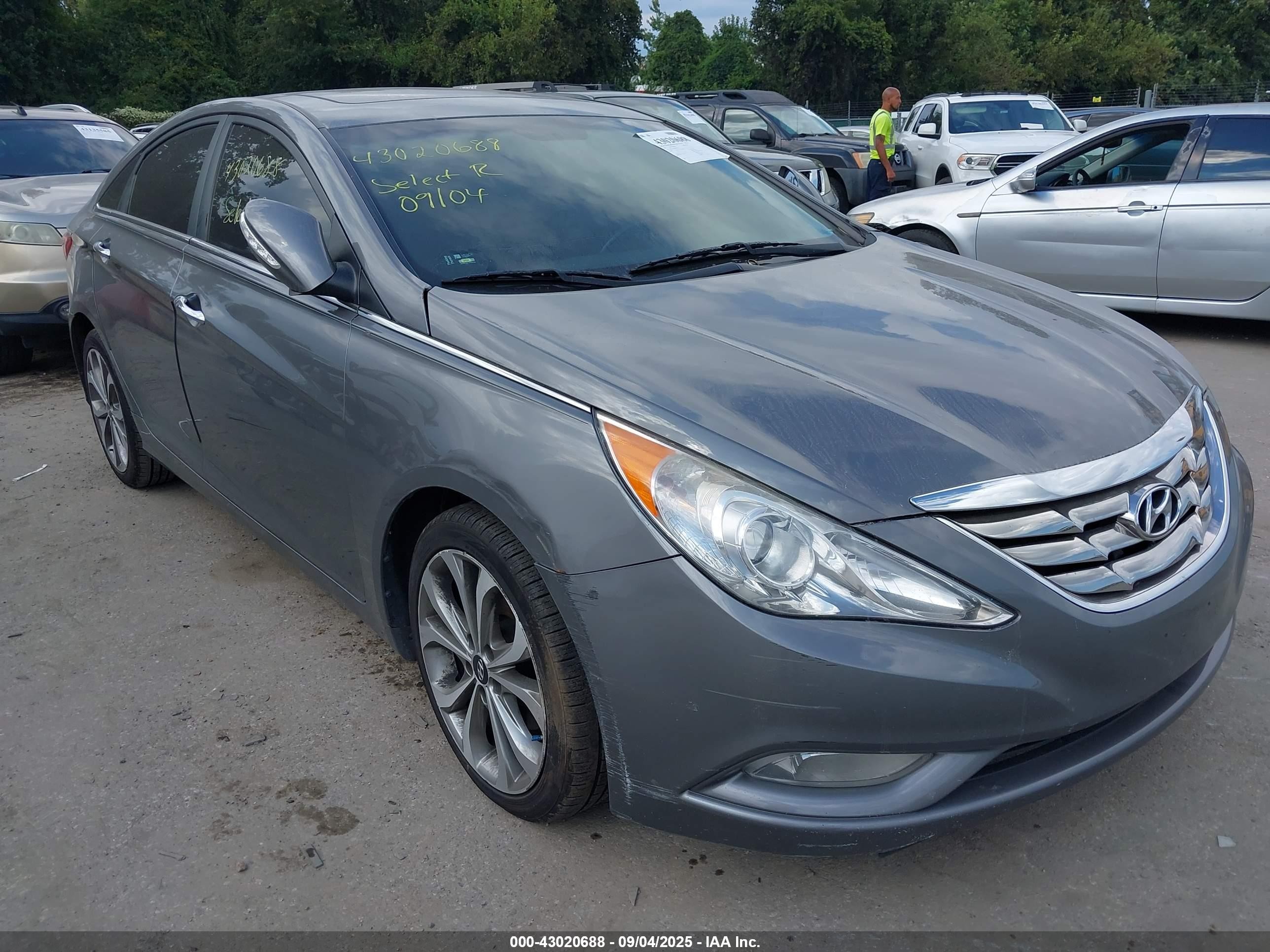 2013 Hyundai Sonata Limited 2.0t Серый vin: 5NPEC4AB4DH699579