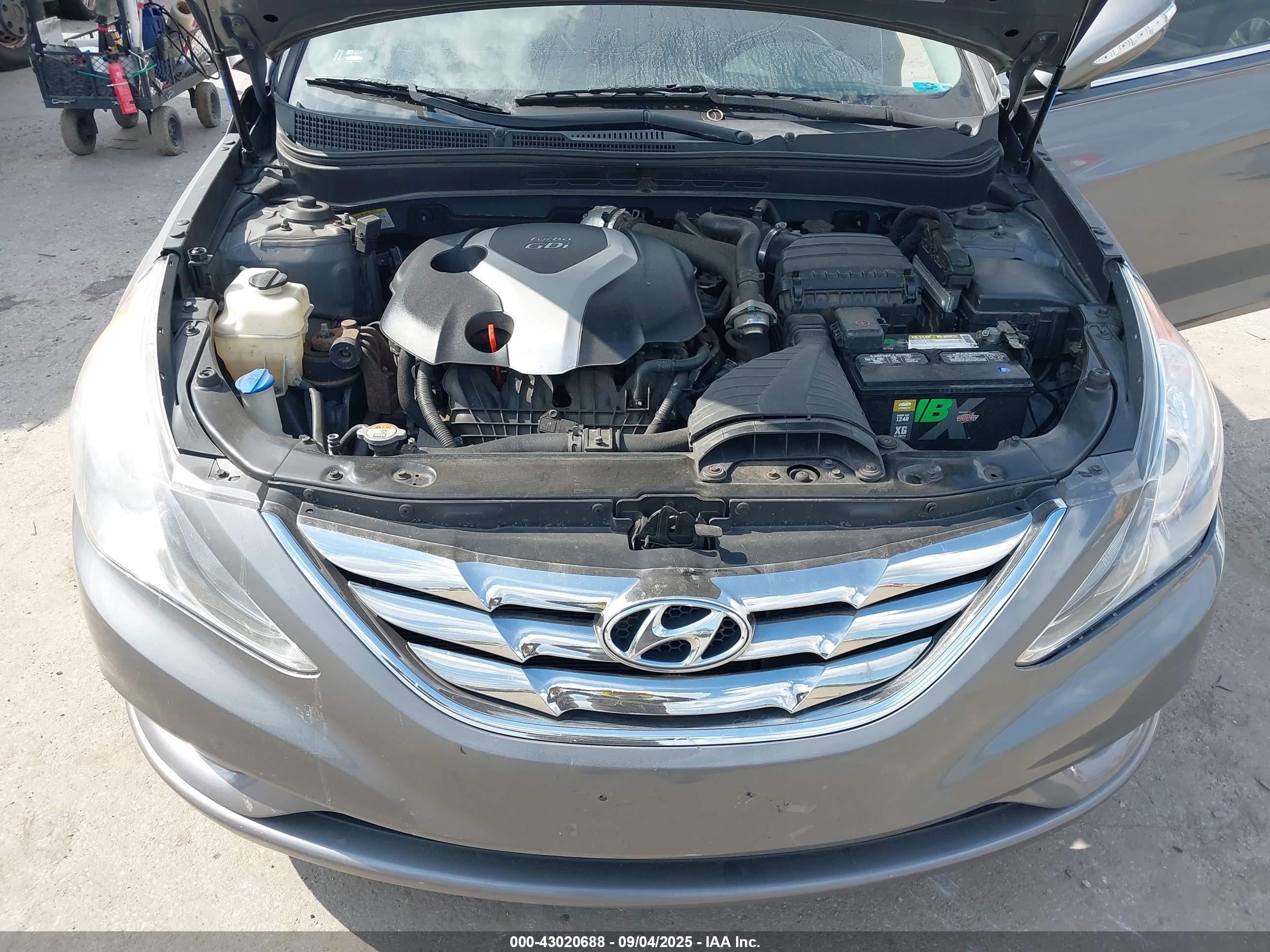 2013 Hyundai Sonata Limited 2.0t Серый vin: 5NPEC4AB4DH699579