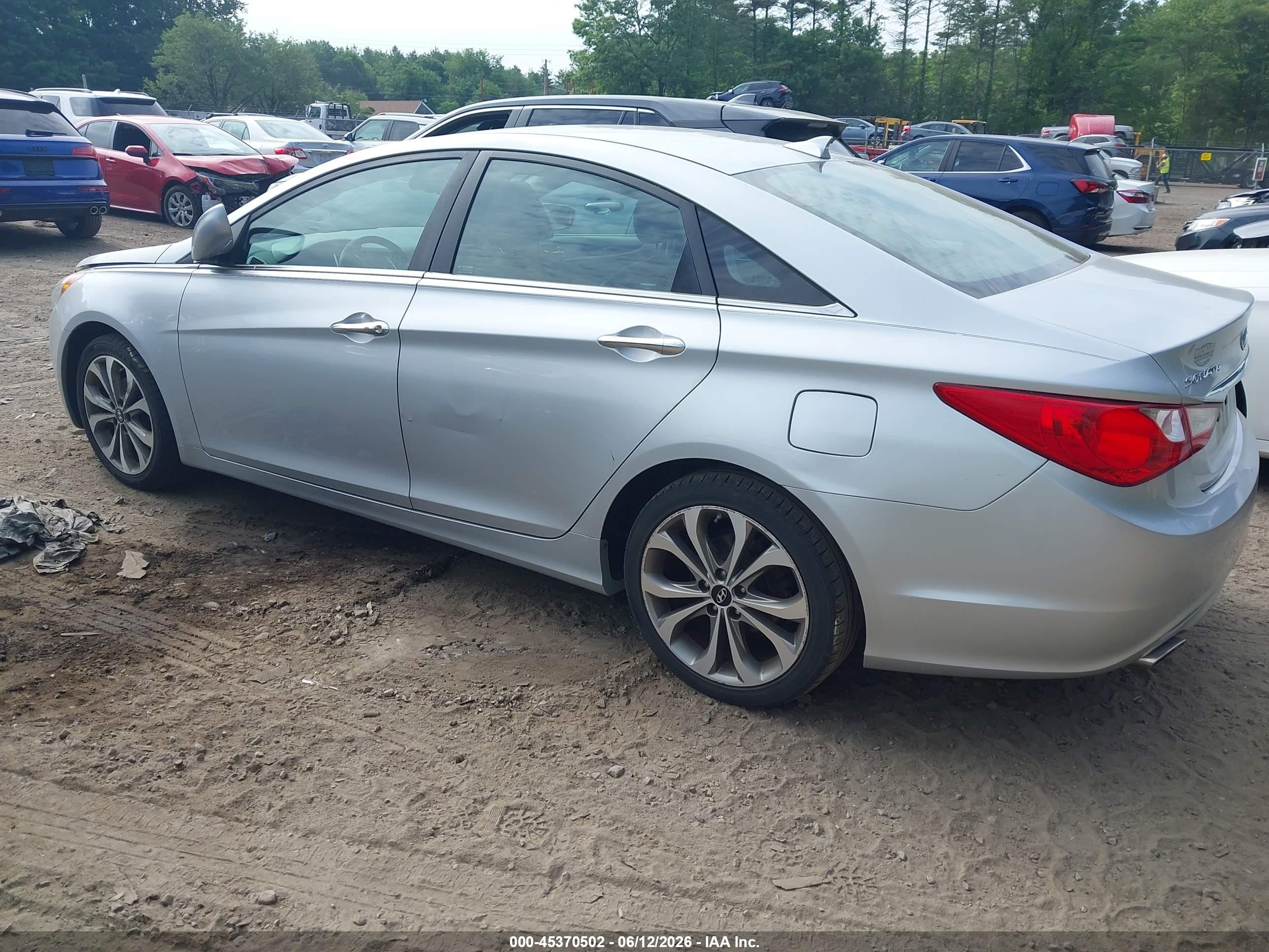 2013 Hyundai Sonata Se 2.0t Silver vin: 5NPEC4AB4DH801236