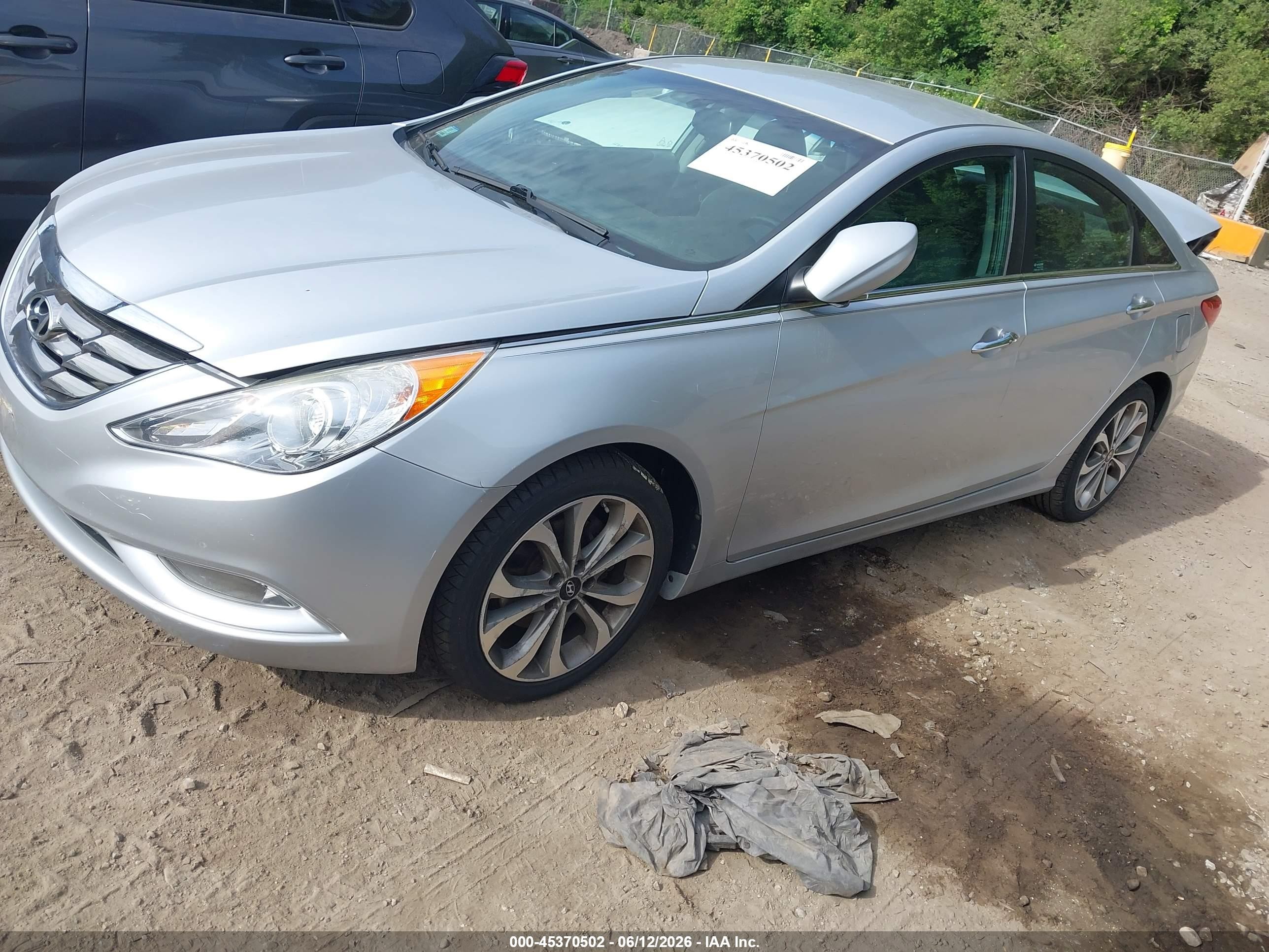 2013 Hyundai Sonata Se 2.0t Silver vin: 5NPEC4AB4DH801236