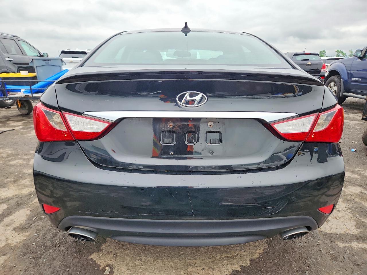 2014 Hyundai Sonata Se 2.0t Black vin: 5NPEC4AB4EH875127