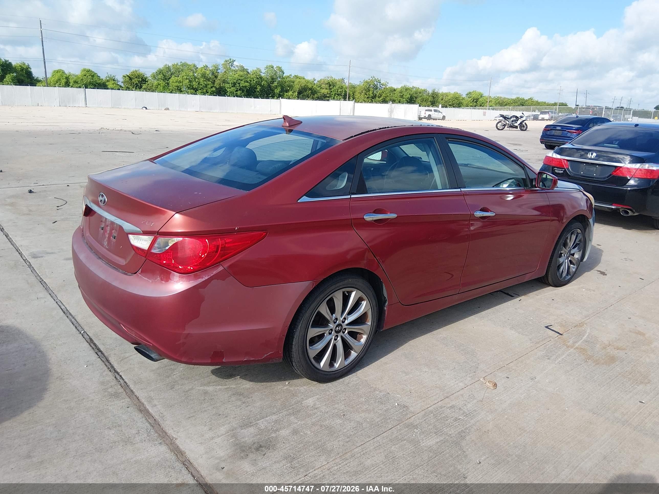 2011 Hyundai Sonata Se 2.0t Red vin: 5NPEC4AB5BH260744