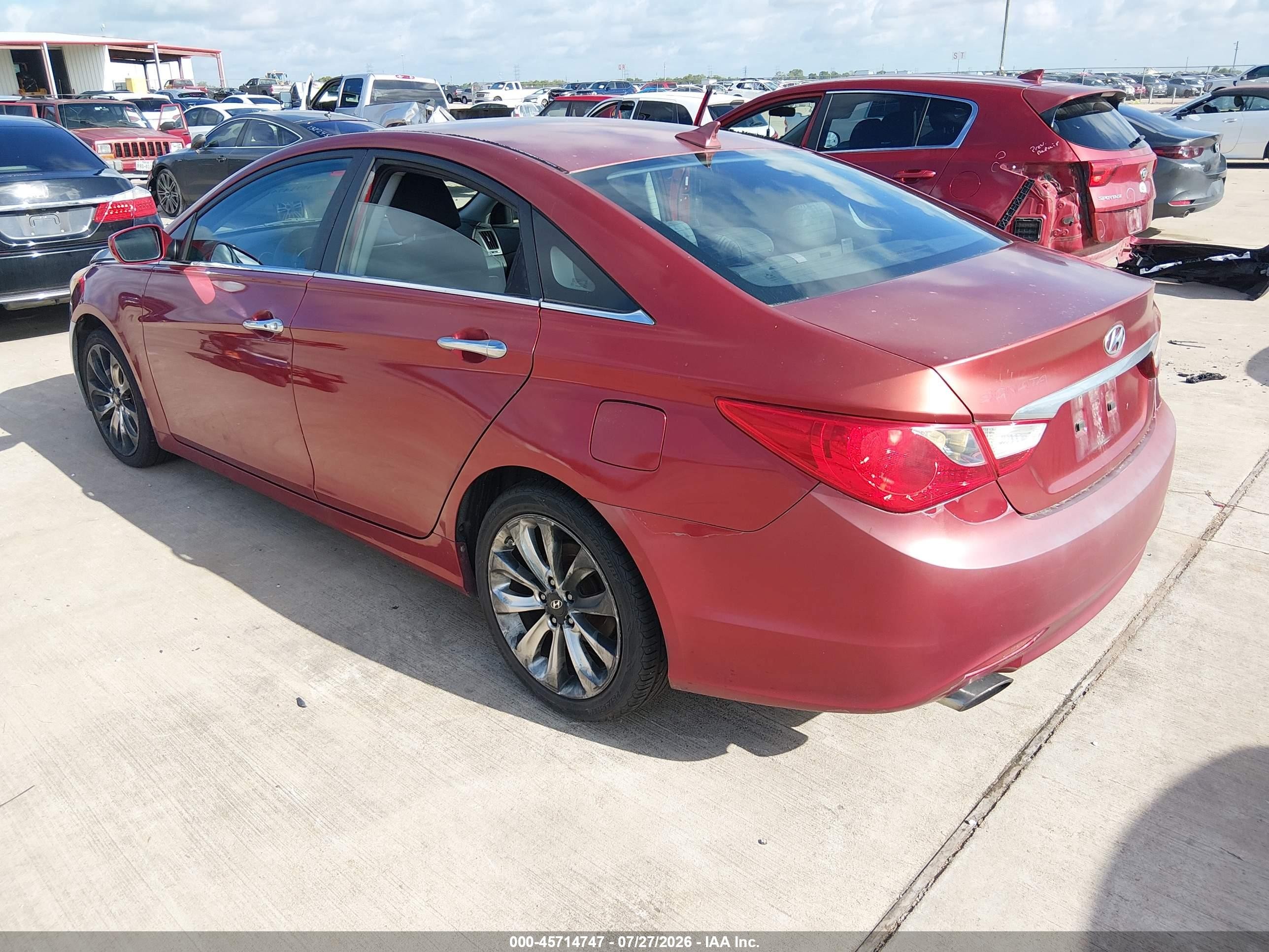 2011 Hyundai Sonata Se 2.0t Red vin: 5NPEC4AB5BH260744