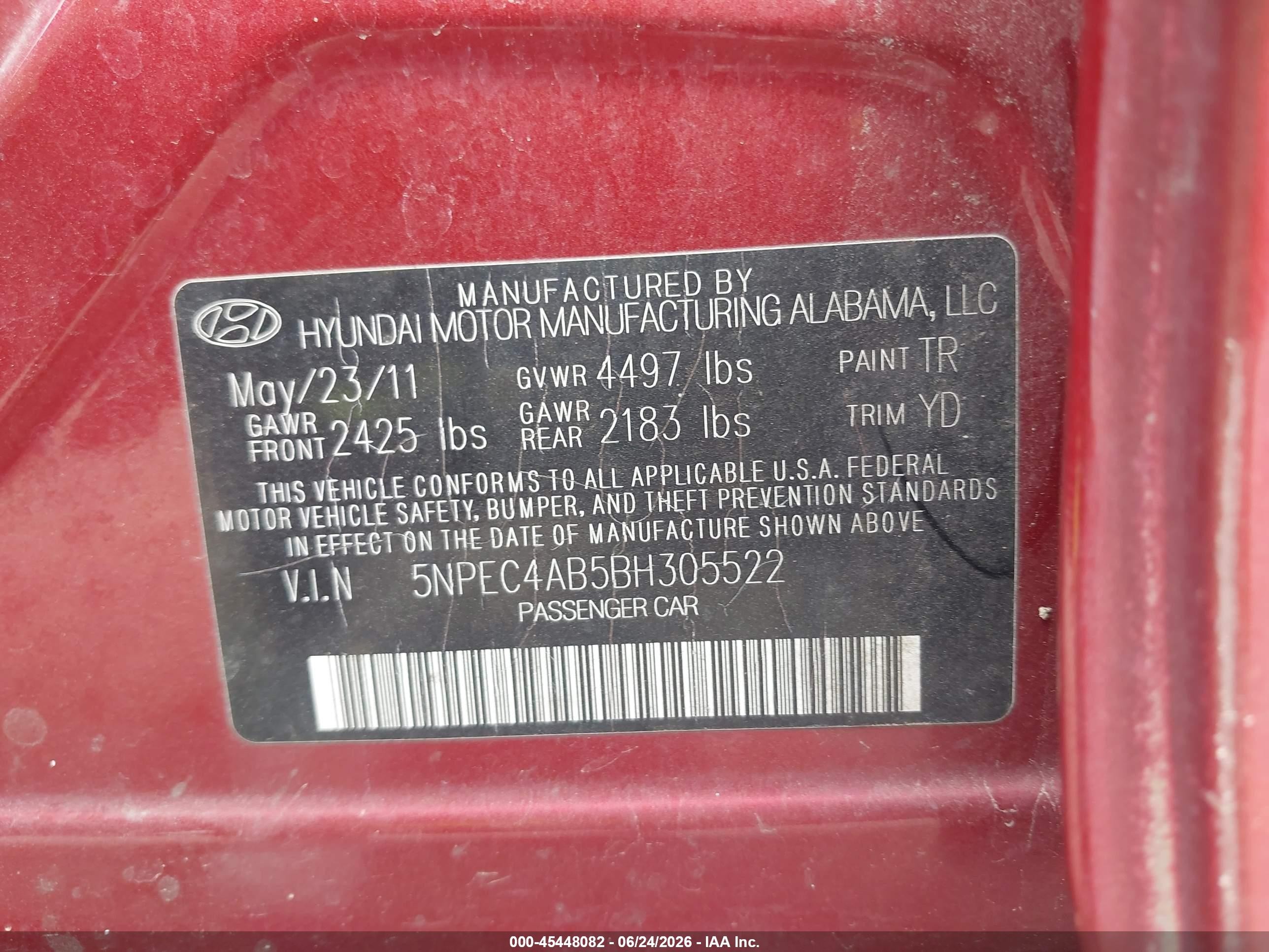 2011 Hyundai Sonata Limited 2.0t Maroon vin: 5NPEC4AB5BH305522