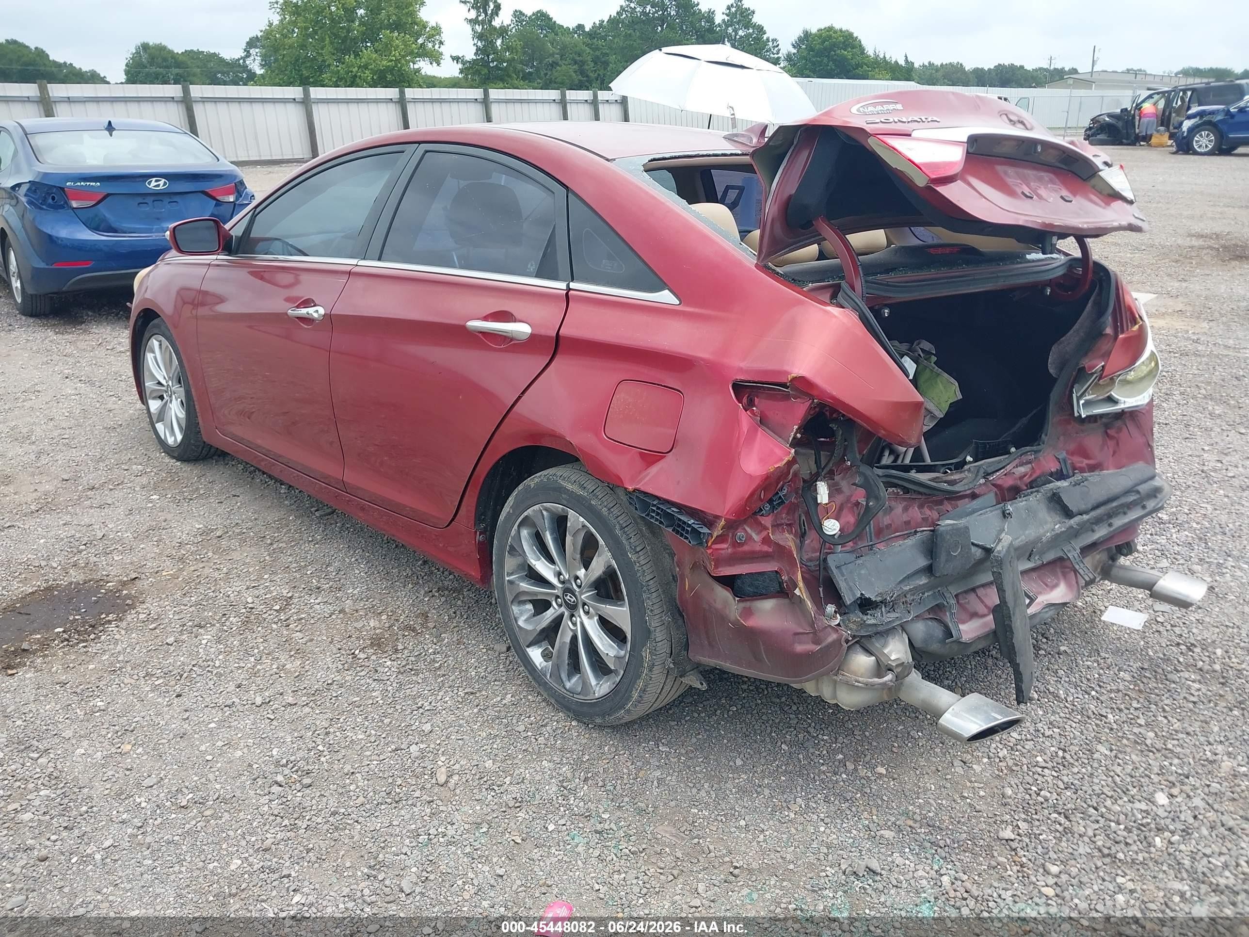 2011 Hyundai Sonata Limited 2.0t Maroon vin: 5NPEC4AB5BH305522