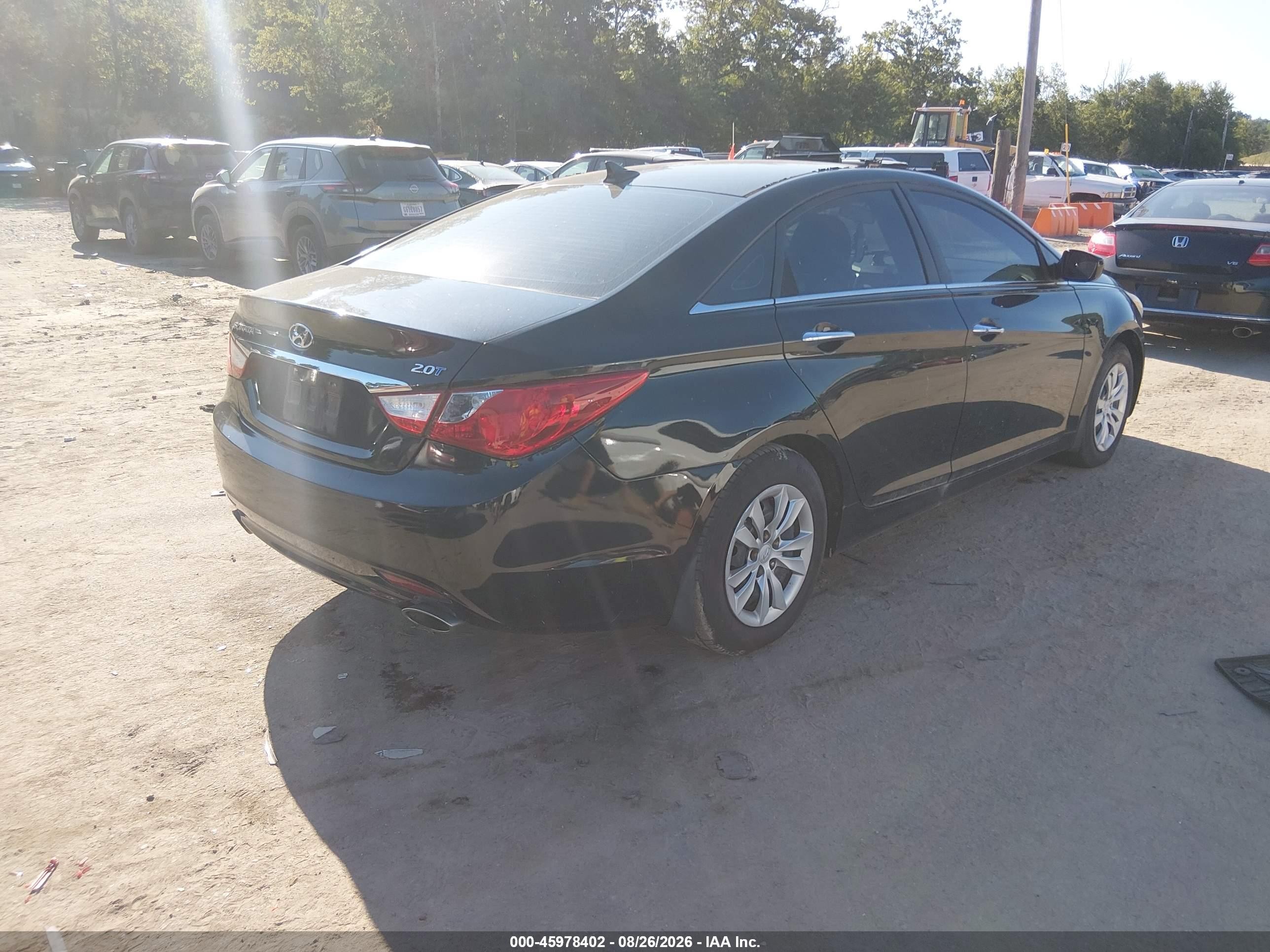 2011 Hyundai Sonata Se 2.0t Черный vin: 5NPEC4AB5BH317668