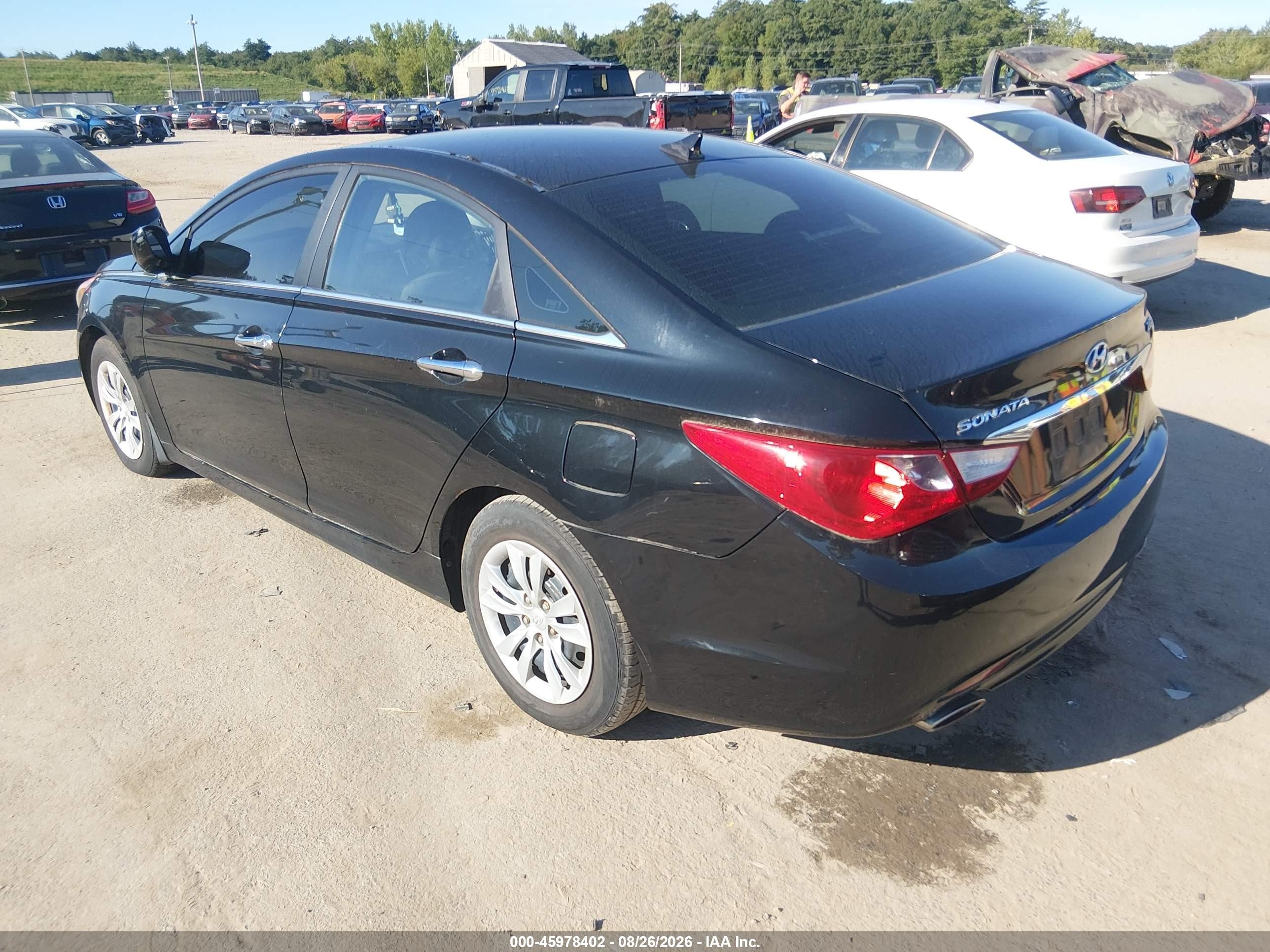 2011 Hyundai Sonata Se 2.0t Черный vin: 5NPEC4AB5BH317668