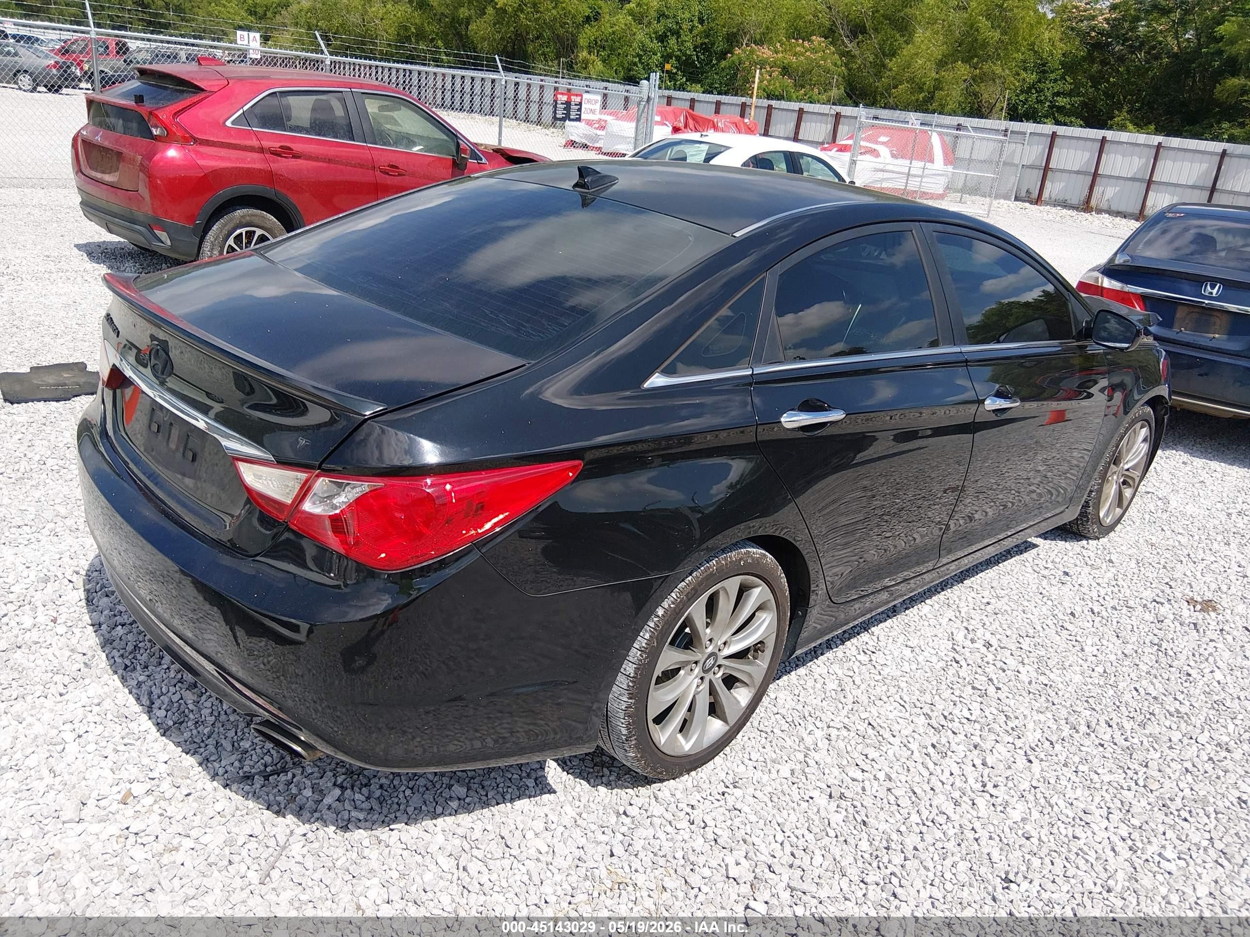 2012 Hyundai Sonata Se 2.0t Black vin: 5NPEC4AB5CH432336