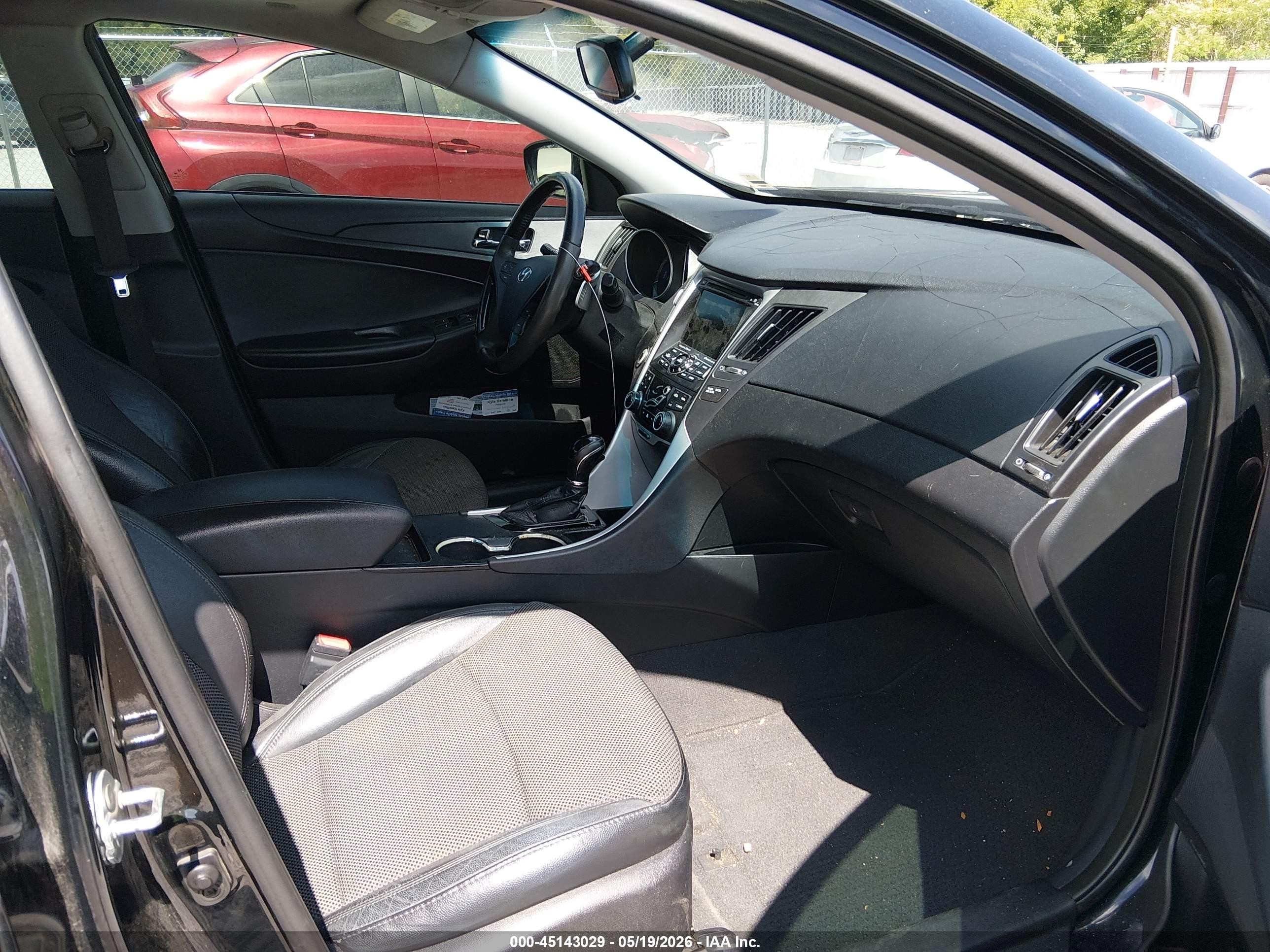 2012 Hyundai Sonata Se 2.0t Black vin: 5NPEC4AB5CH432336