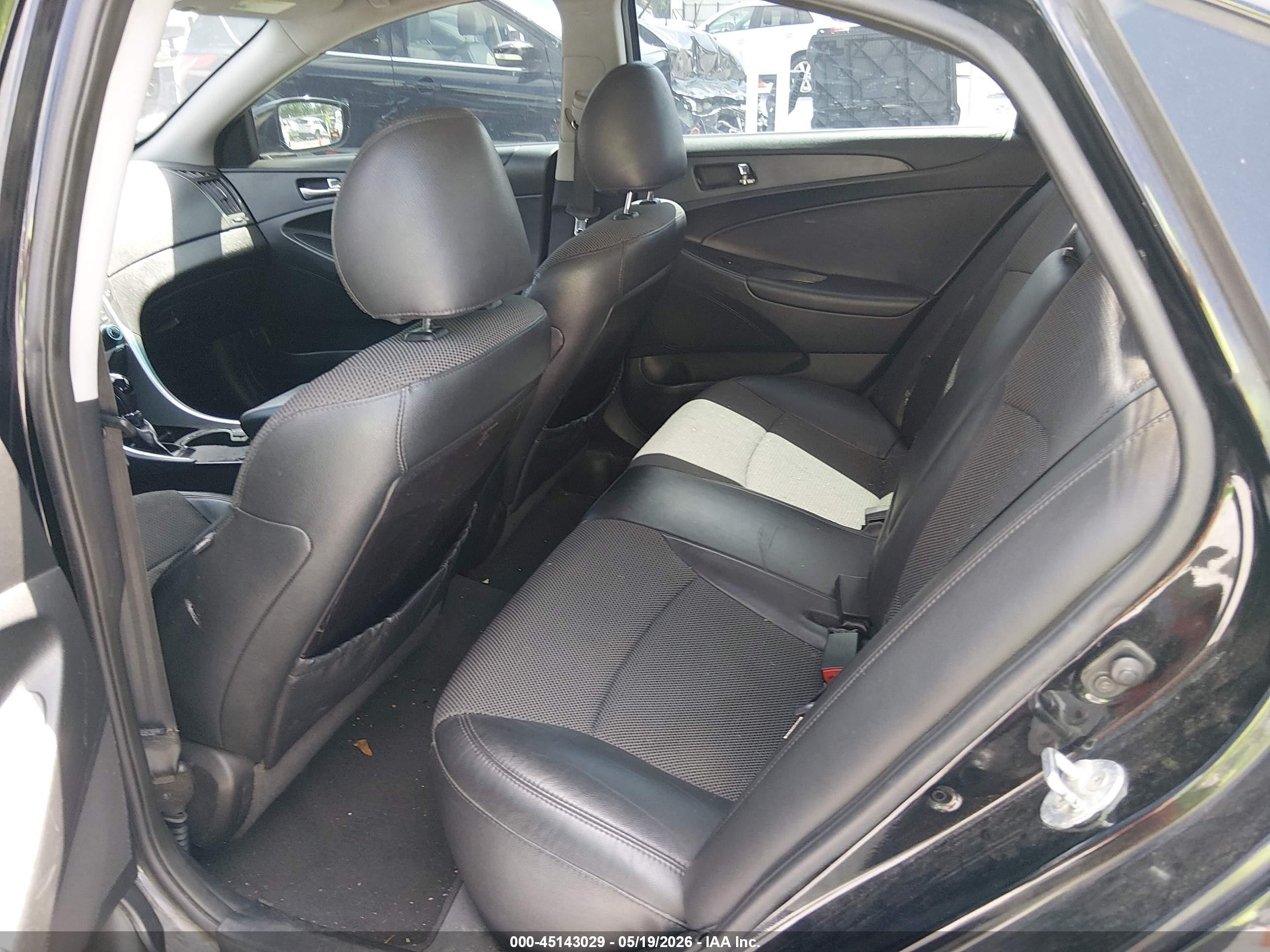 2012 Hyundai Sonata Se 2.0t Black vin: 5NPEC4AB5CH432336