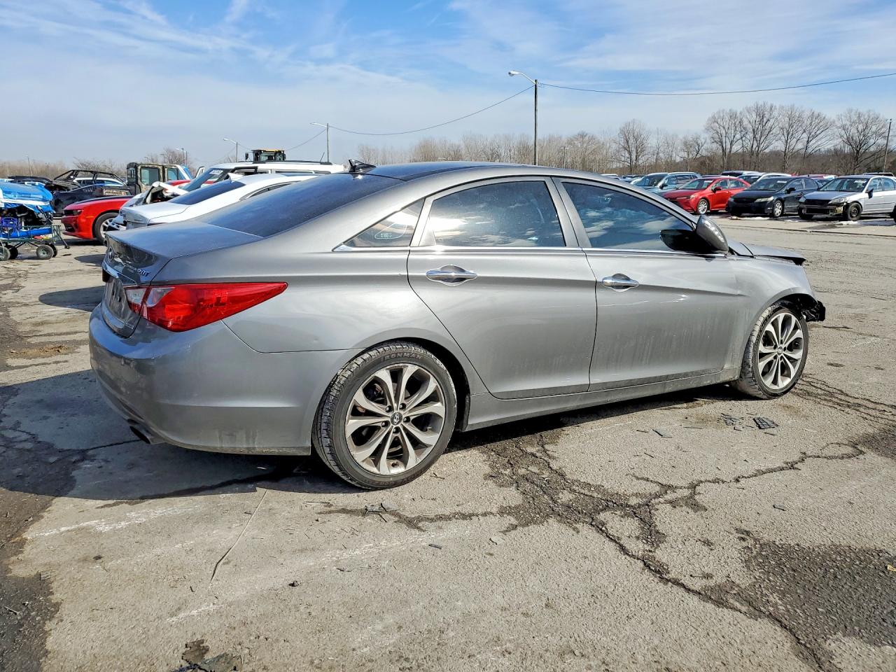 2013 Hyundai Sonata Gray vin: 5NPEC4AB5DH577913