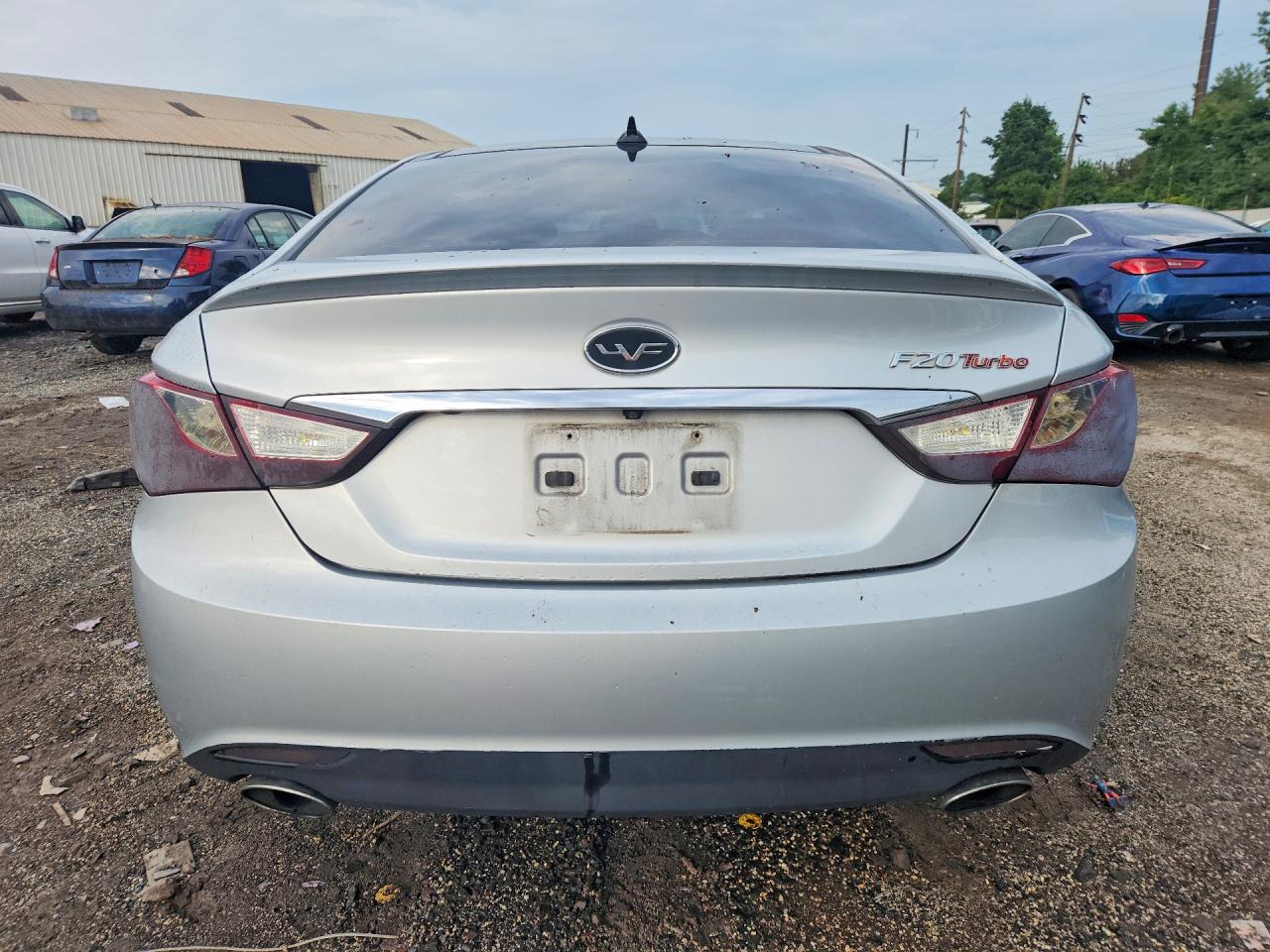 2013 Hyundai Sonata Limited 2.0t Silver vin: 5NPEC4AB5DH640671