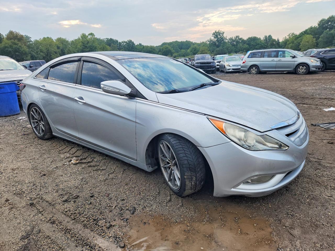 2013 Hyundai Sonata Limited 2.0t Silver vin: 5NPEC4AB5DH640671