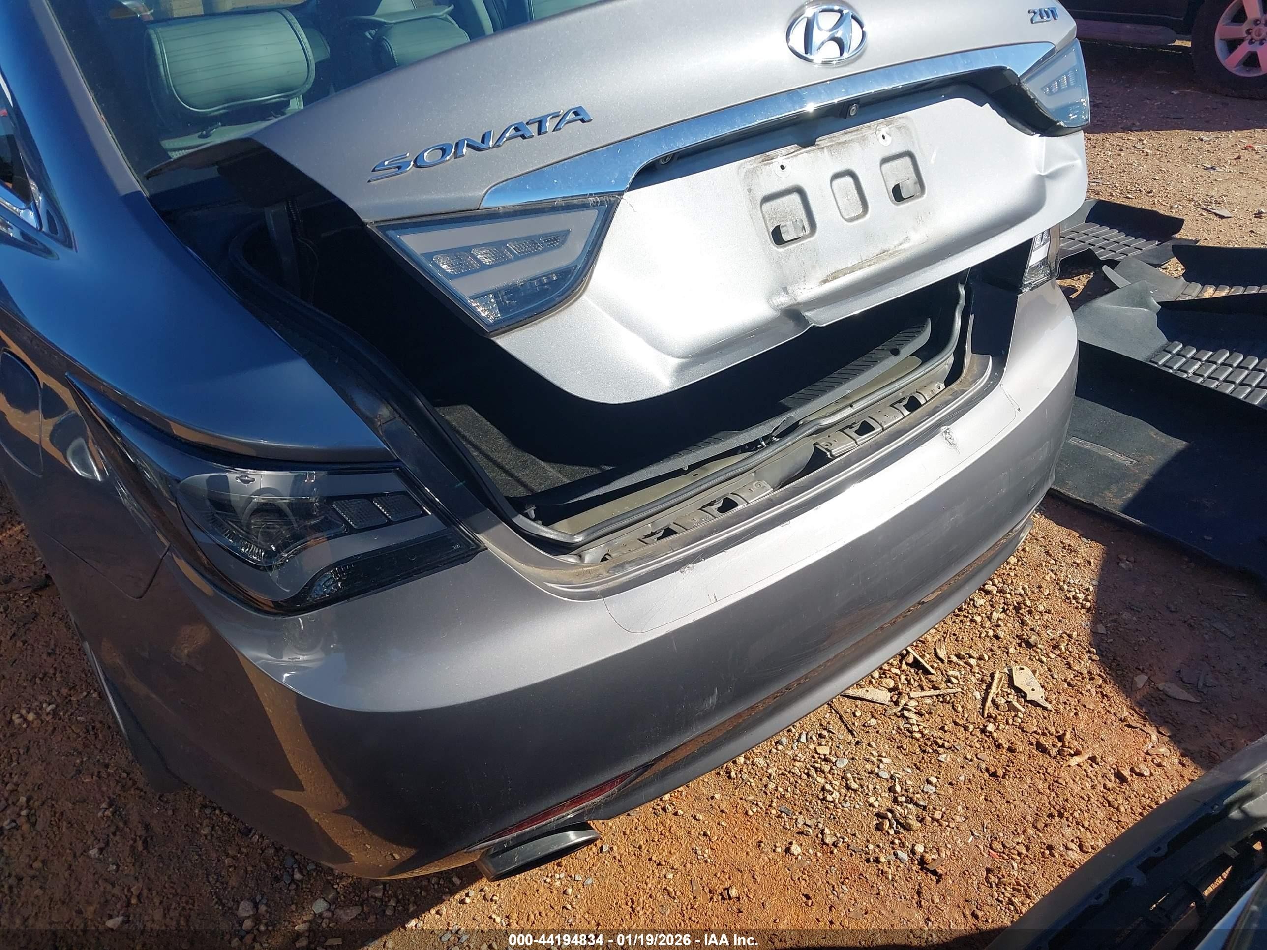 2013 Hyundai Sonata Se 2.0t Gray vin: 5NPEC4AB5DH656434