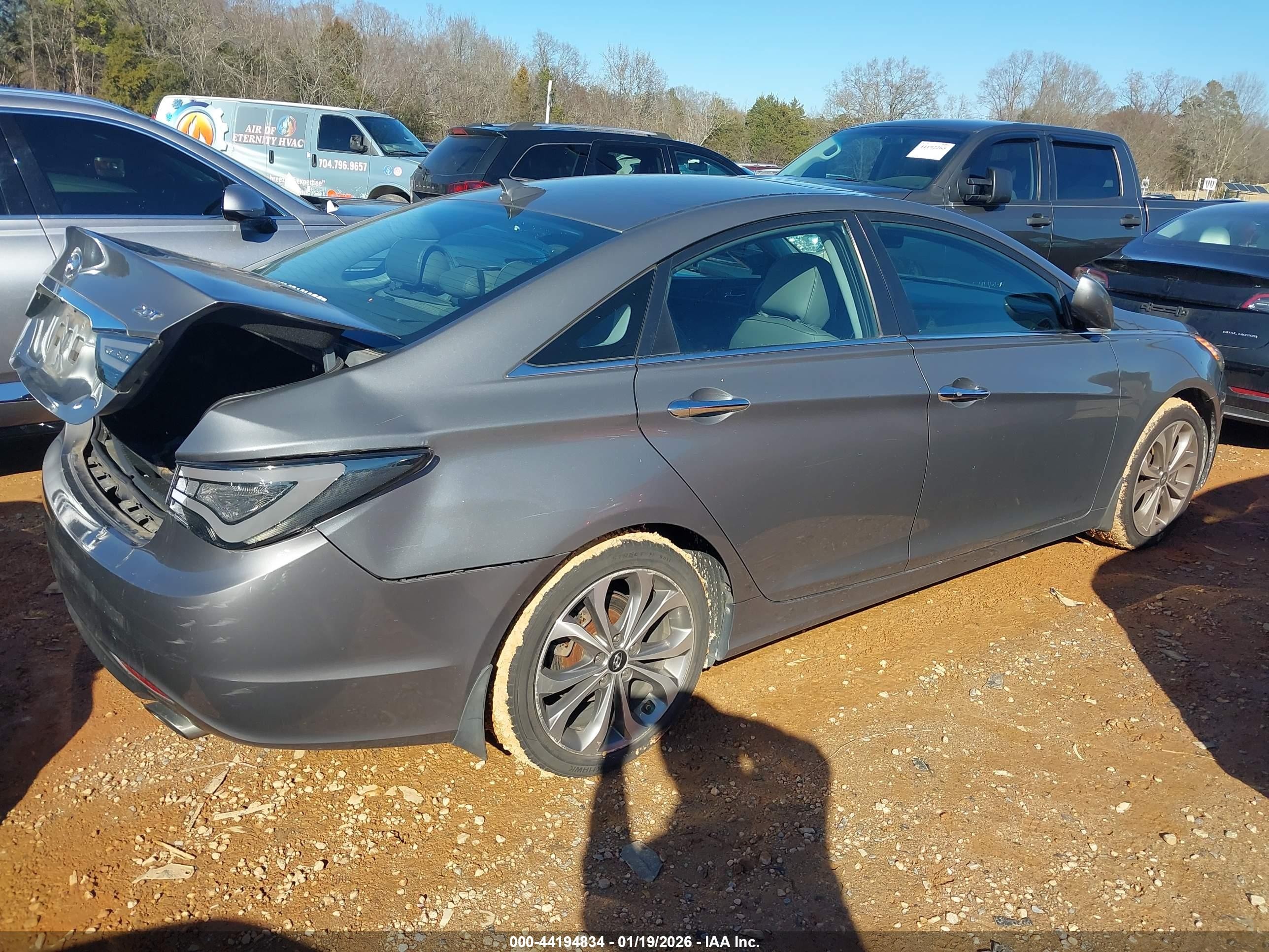 2013 Hyundai Sonata Se 2.0t Gray vin: 5NPEC4AB5DH656434
