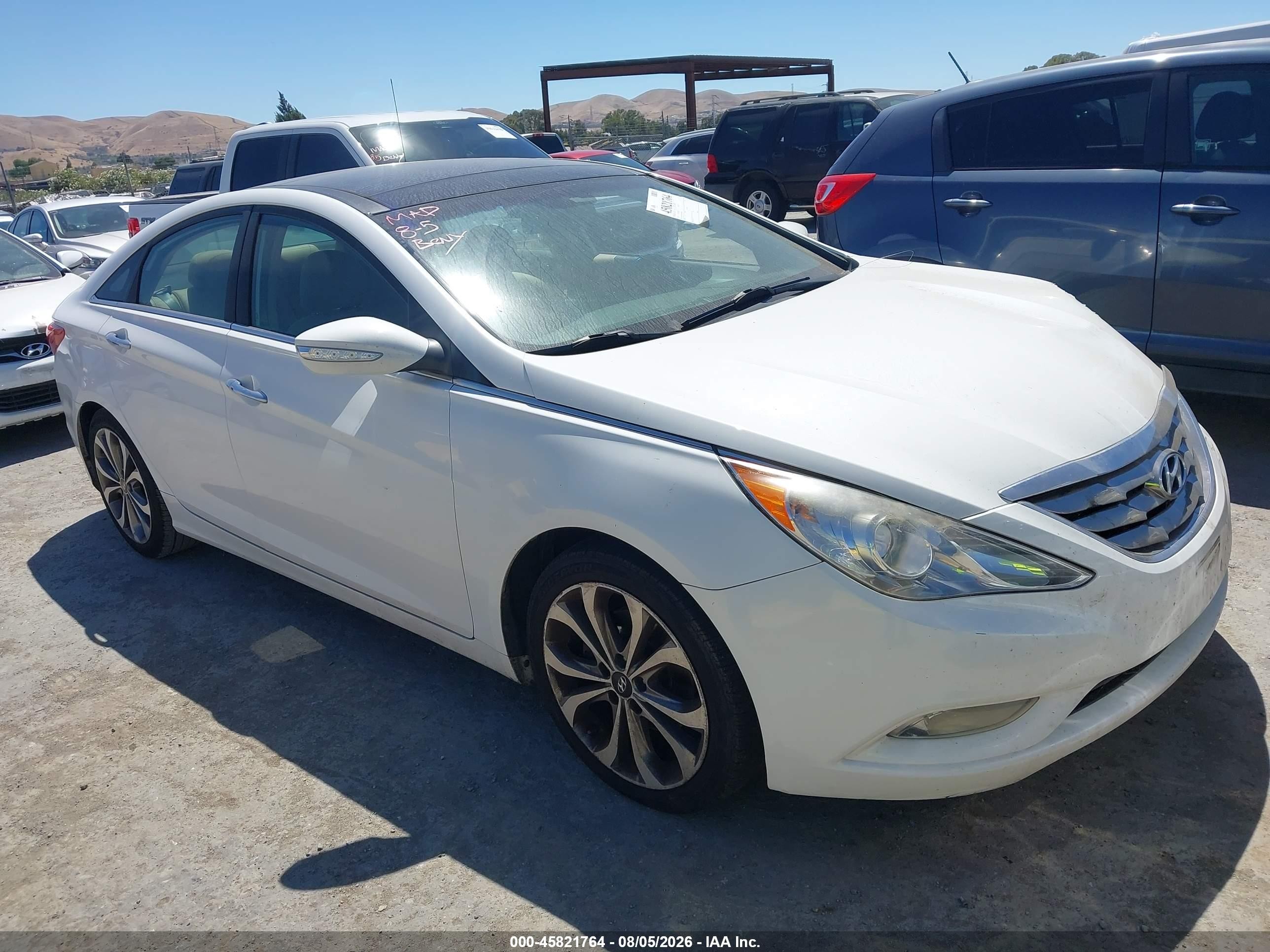 2013 Hyundai Sonata Limited 2.0t White vin: 5NPEC4AB5DH660290