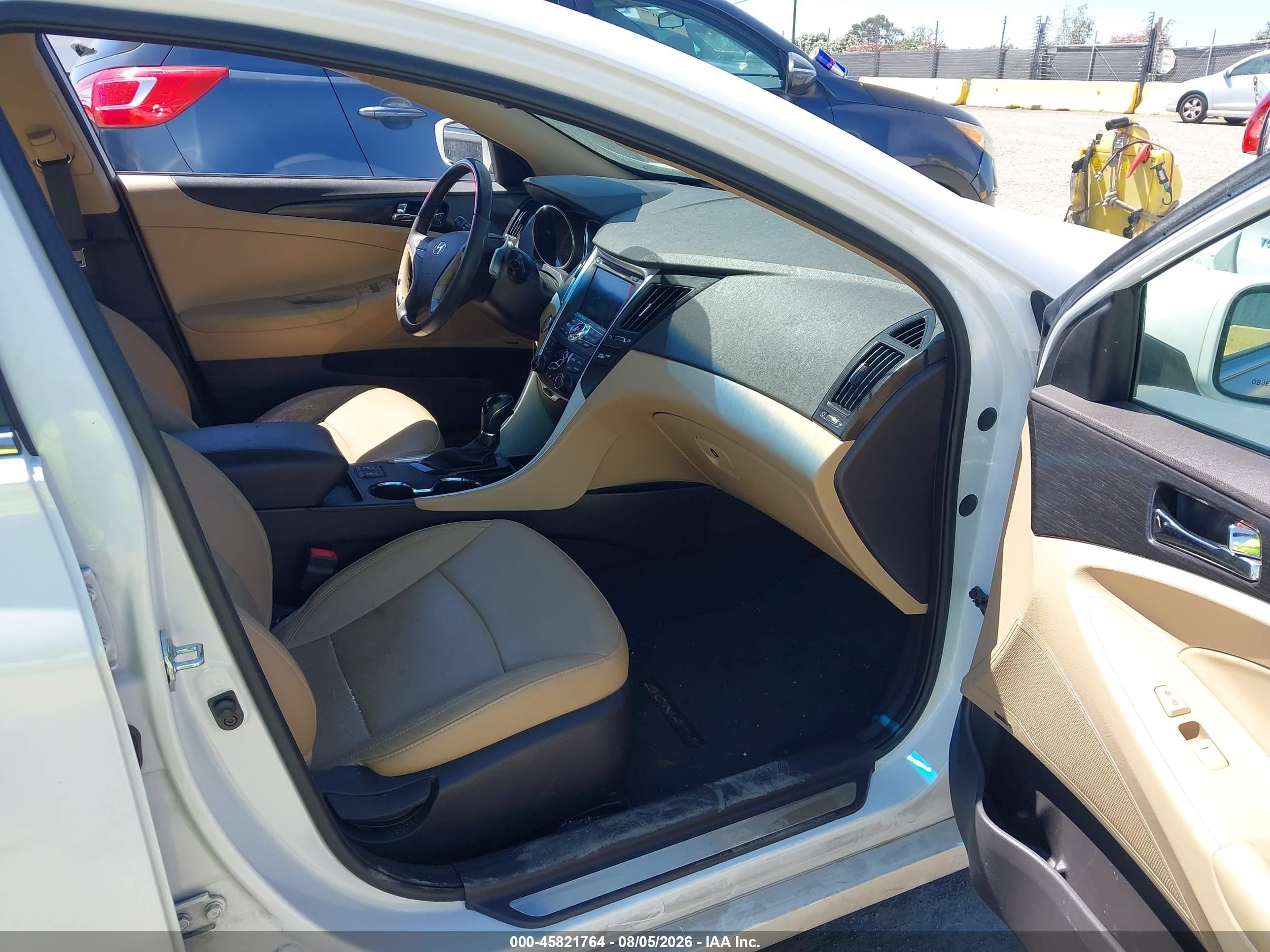 2013 Hyundai Sonata Limited 2.0t White vin: 5NPEC4AB5DH660290
