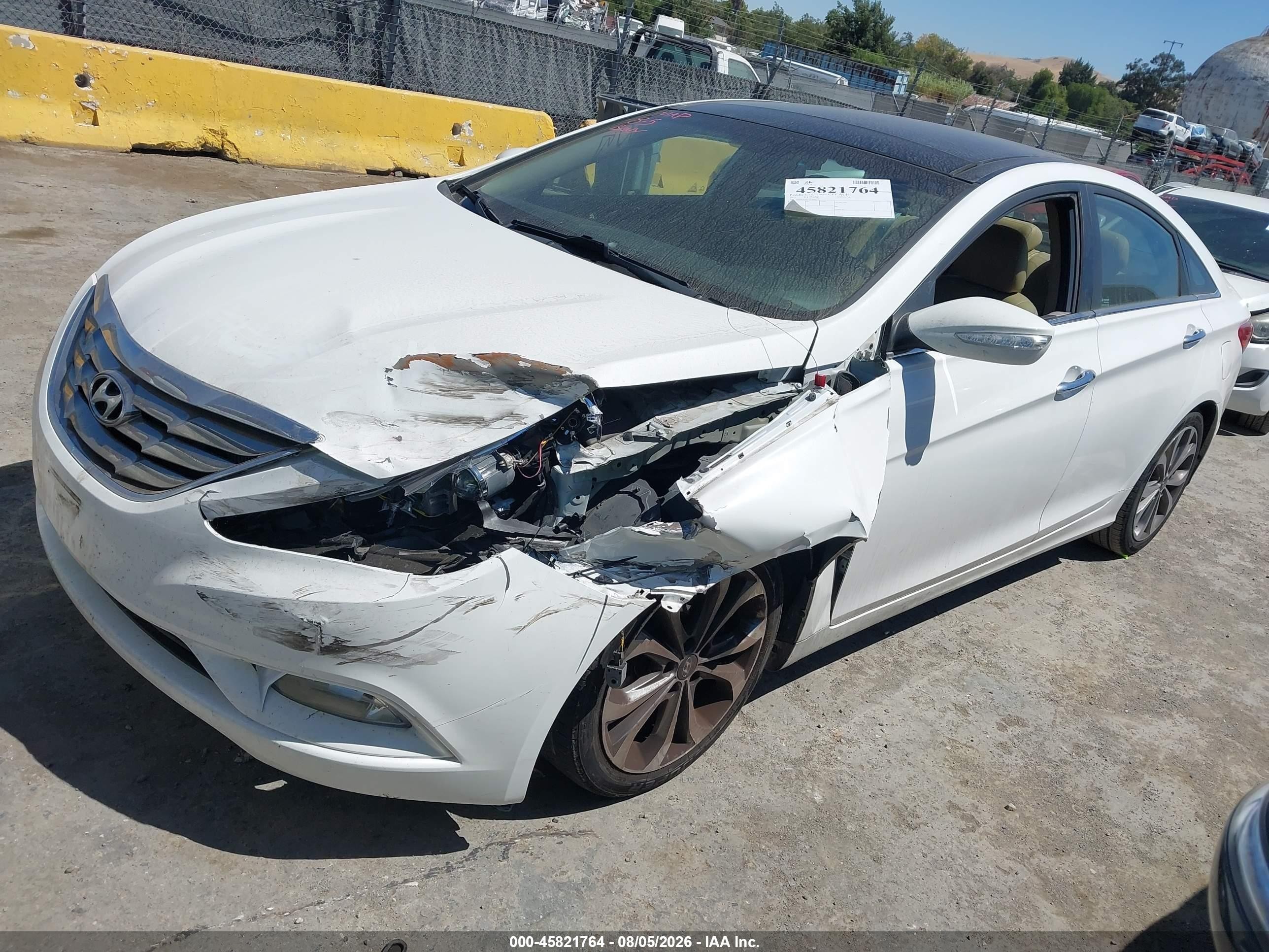 2013 Hyundai Sonata Limited 2.0t White vin: 5NPEC4AB5DH660290