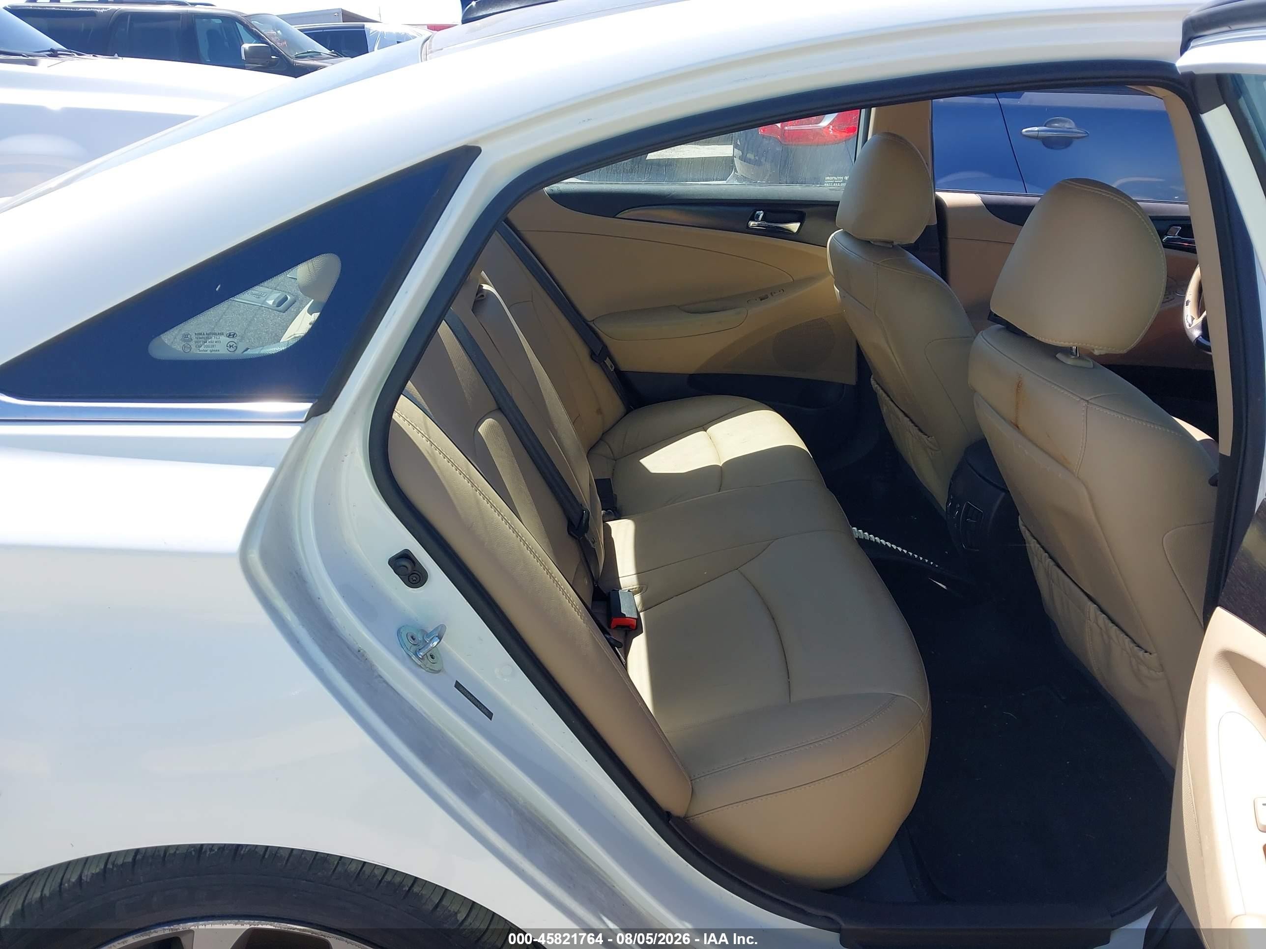 2013 Hyundai Sonata Limited 2.0t White vin: 5NPEC4AB5DH660290