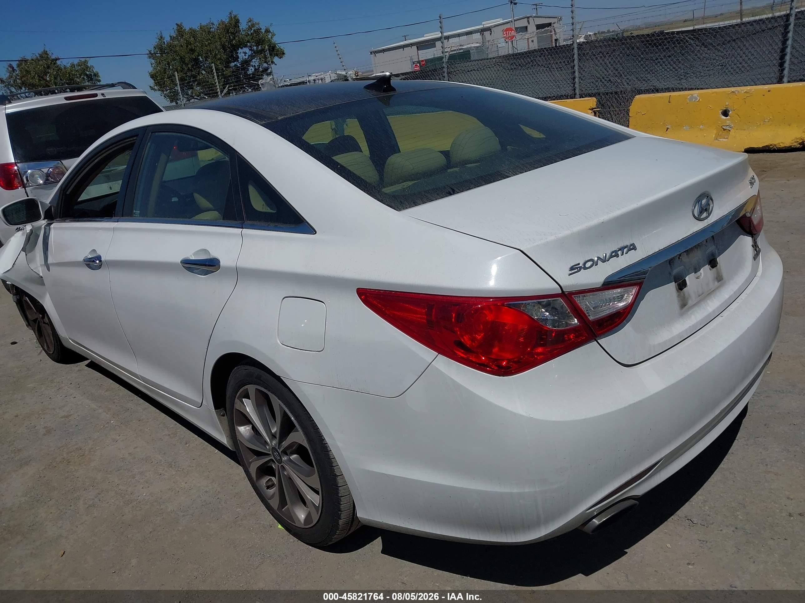 2013 Hyundai Sonata Limited 2.0t White vin: 5NPEC4AB5DH660290