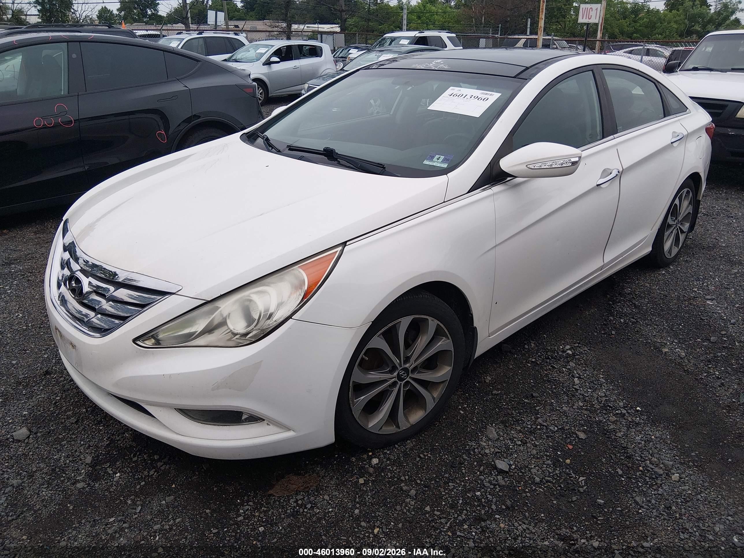 2013 Hyundai Sonata Limited 2.0t White vin: 5NPEC4AB5DH718589