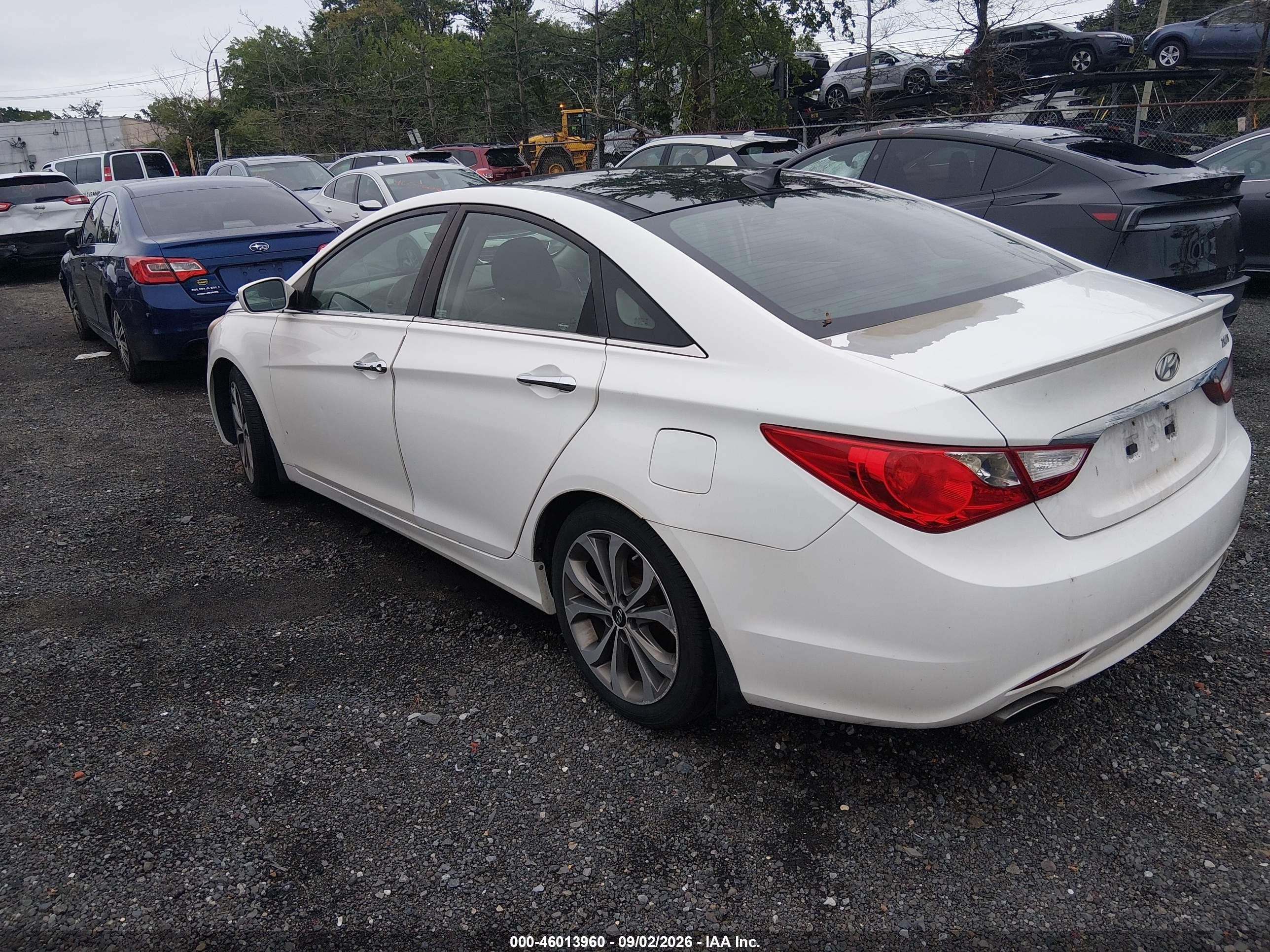 2013 Hyundai Sonata Limited 2.0t White vin: 5NPEC4AB5DH718589