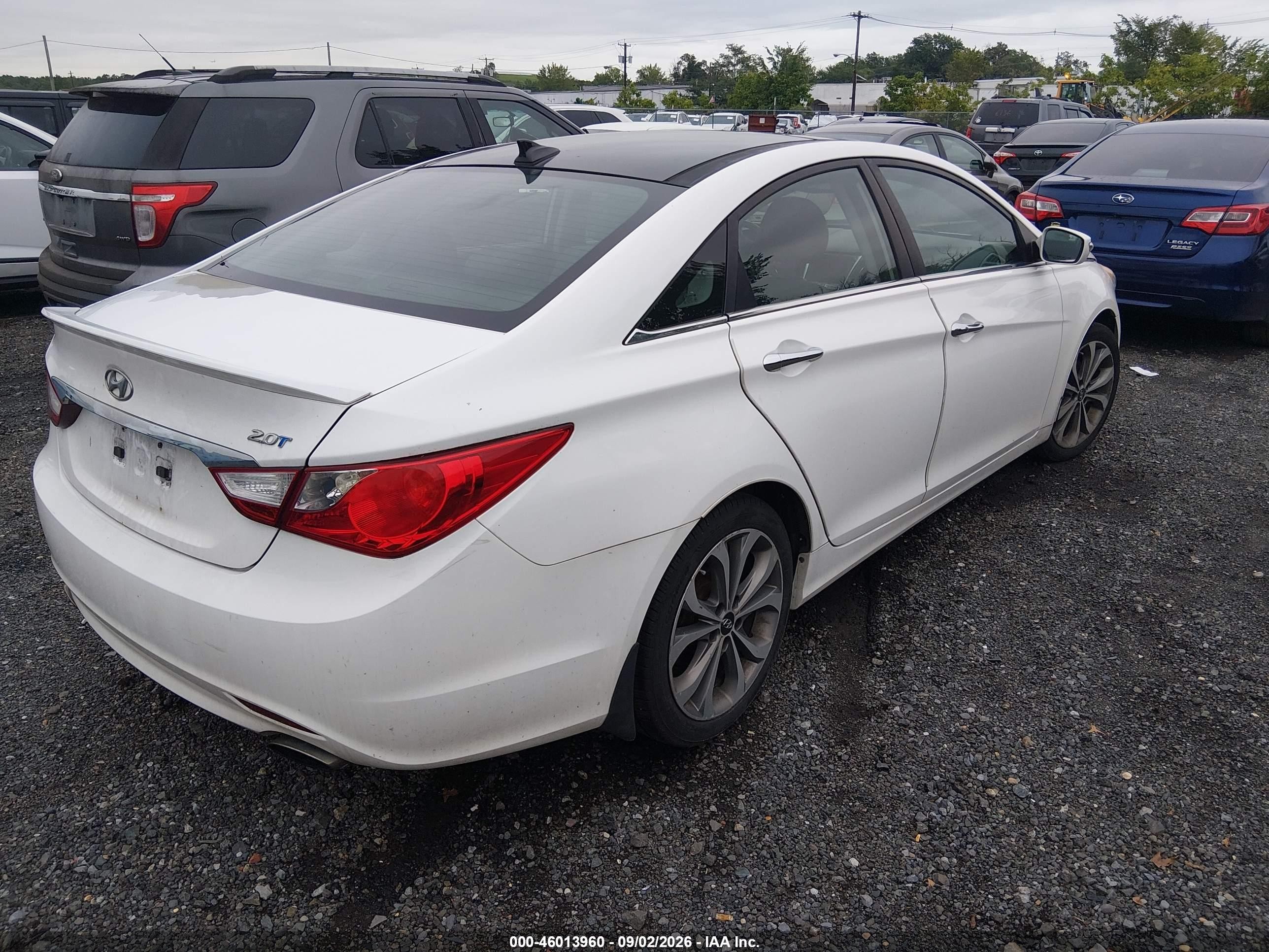 2013 Hyundai Sonata Limited 2.0t White vin: 5NPEC4AB5DH718589
