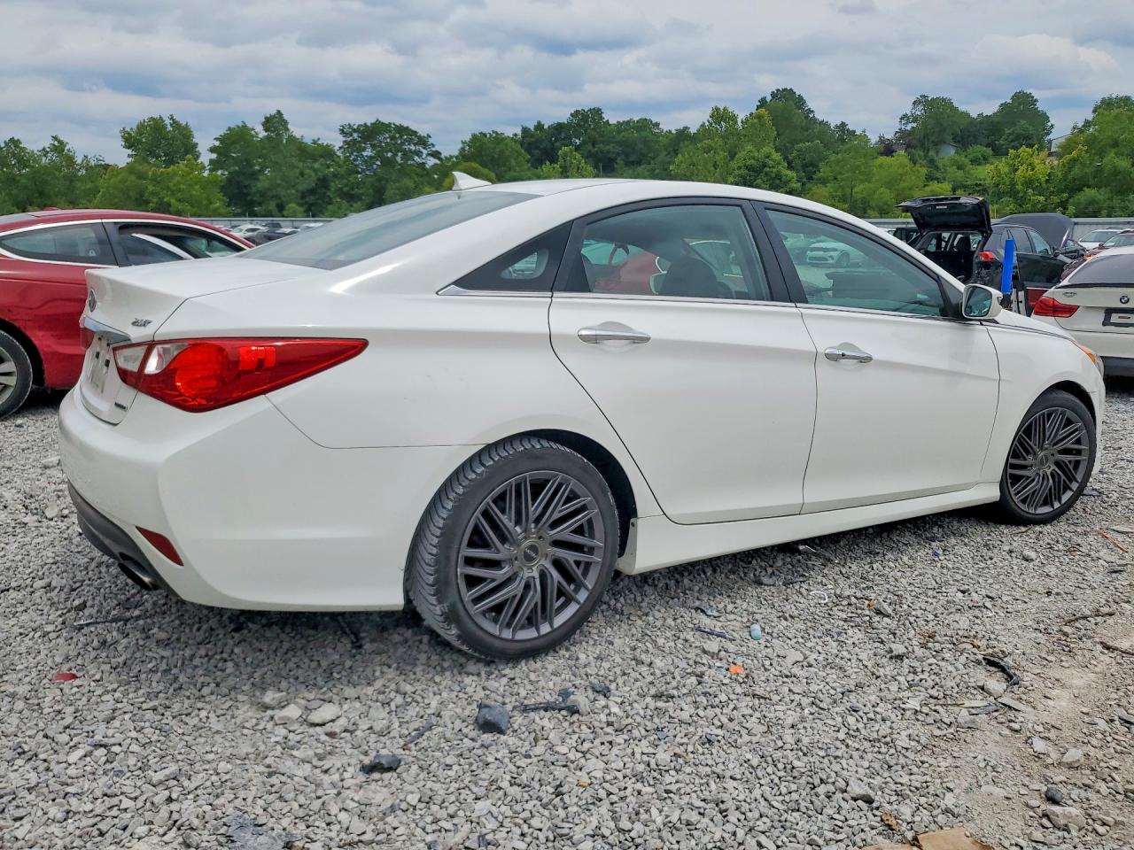 2014 Hyundai Sonata Limited 2.0t White vin: 5NPEC4AB5EH848003