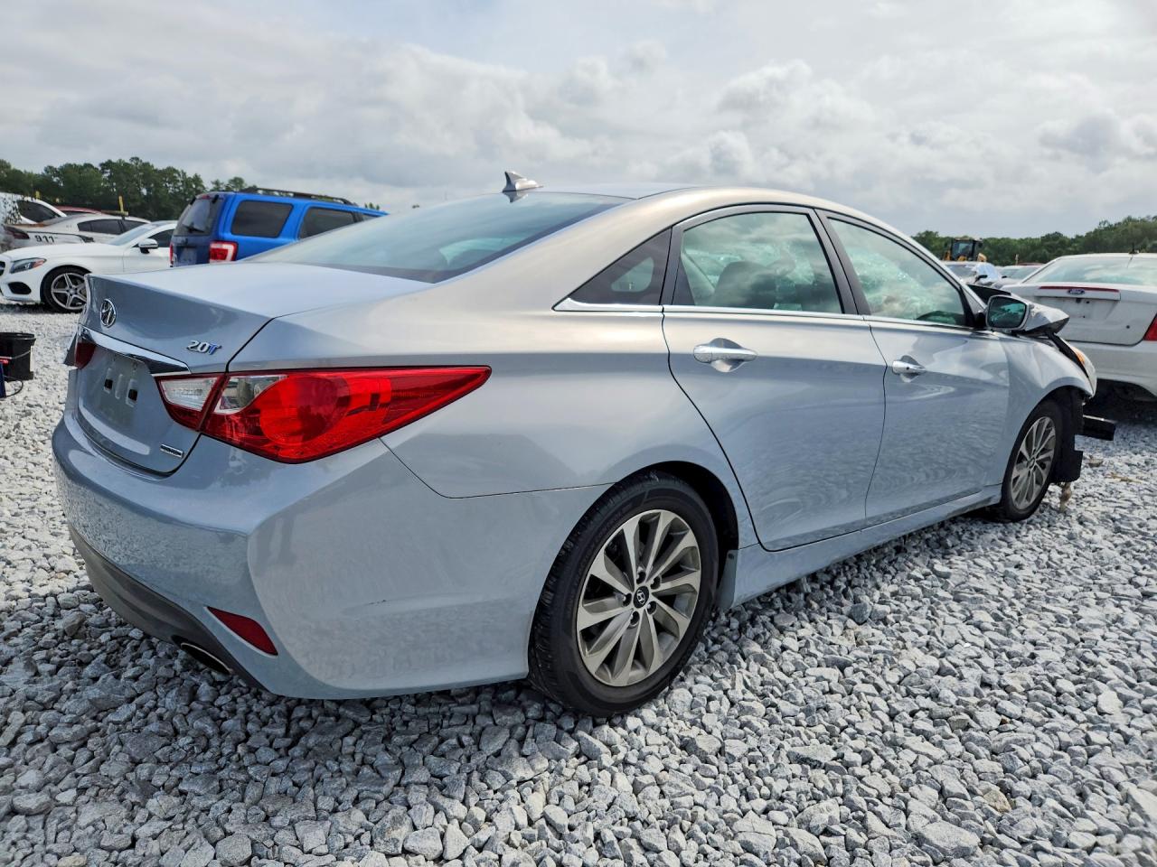 2014 Hyundai Sonata Limited 2.0t Silver vin: 5NPEC4AB5EH889036