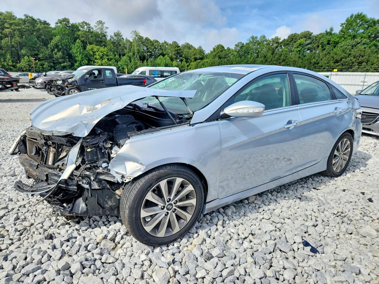 2014 Hyundai Sonata Limited 2.0t Silver vin: 5NPEC4AB5EH889036
