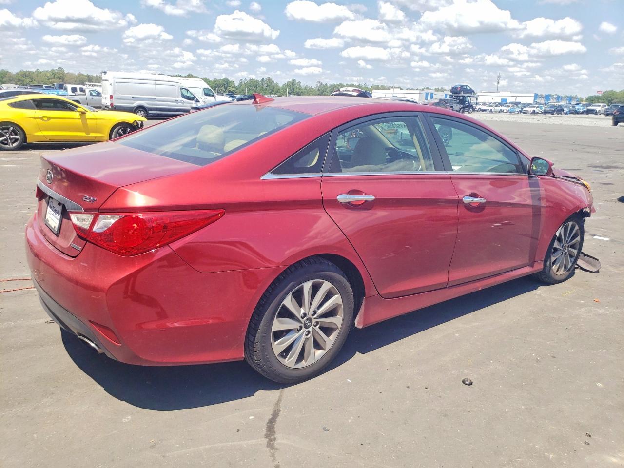 2014 Hyundai Sonata Limited 2.0t Красный vin: 5NPEC4AB5EH901041