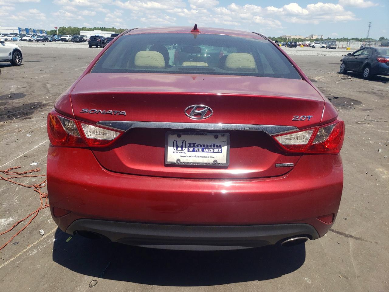 2014 Hyundai Sonata Limited 2.0t Красный vin: 5NPEC4AB5EH901041
