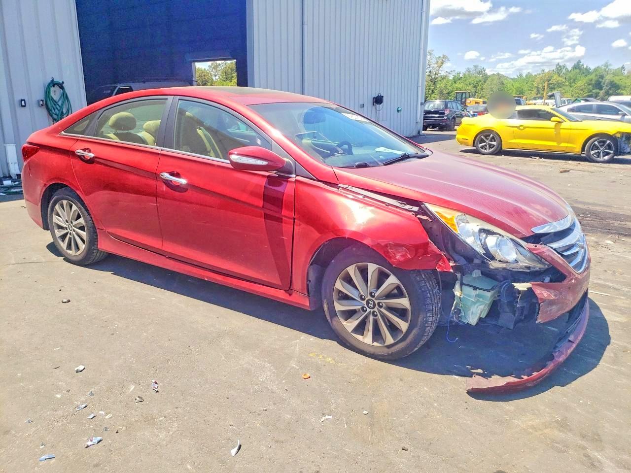 2014 Hyundai Sonata Limited 2.0t Красный vin: 5NPEC4AB5EH901041