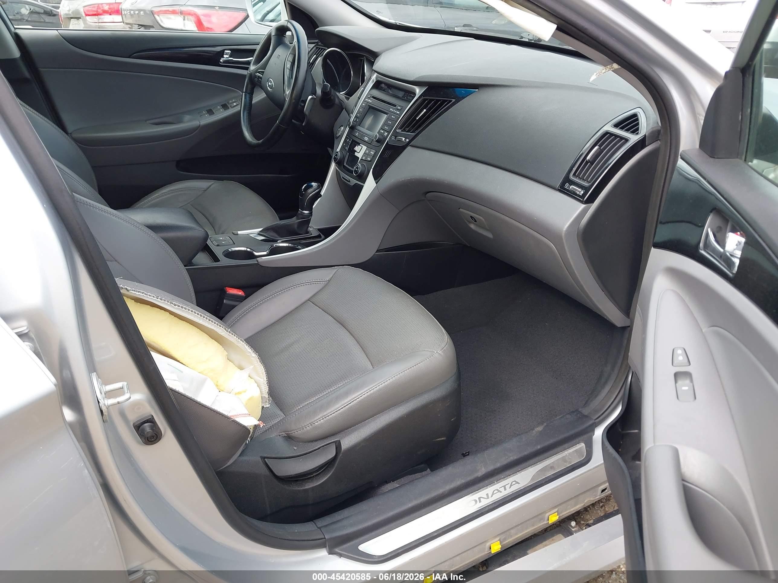 2014 Hyundai Sonata Limited 2.0t Silver vin: 5NPEC4AB5EH905056