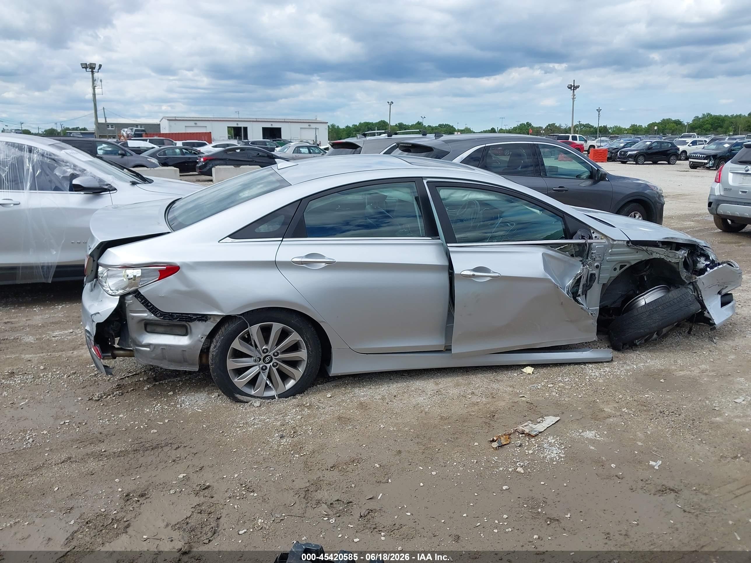 2014 Hyundai Sonata Limited 2.0t Silver vin: 5NPEC4AB5EH905056