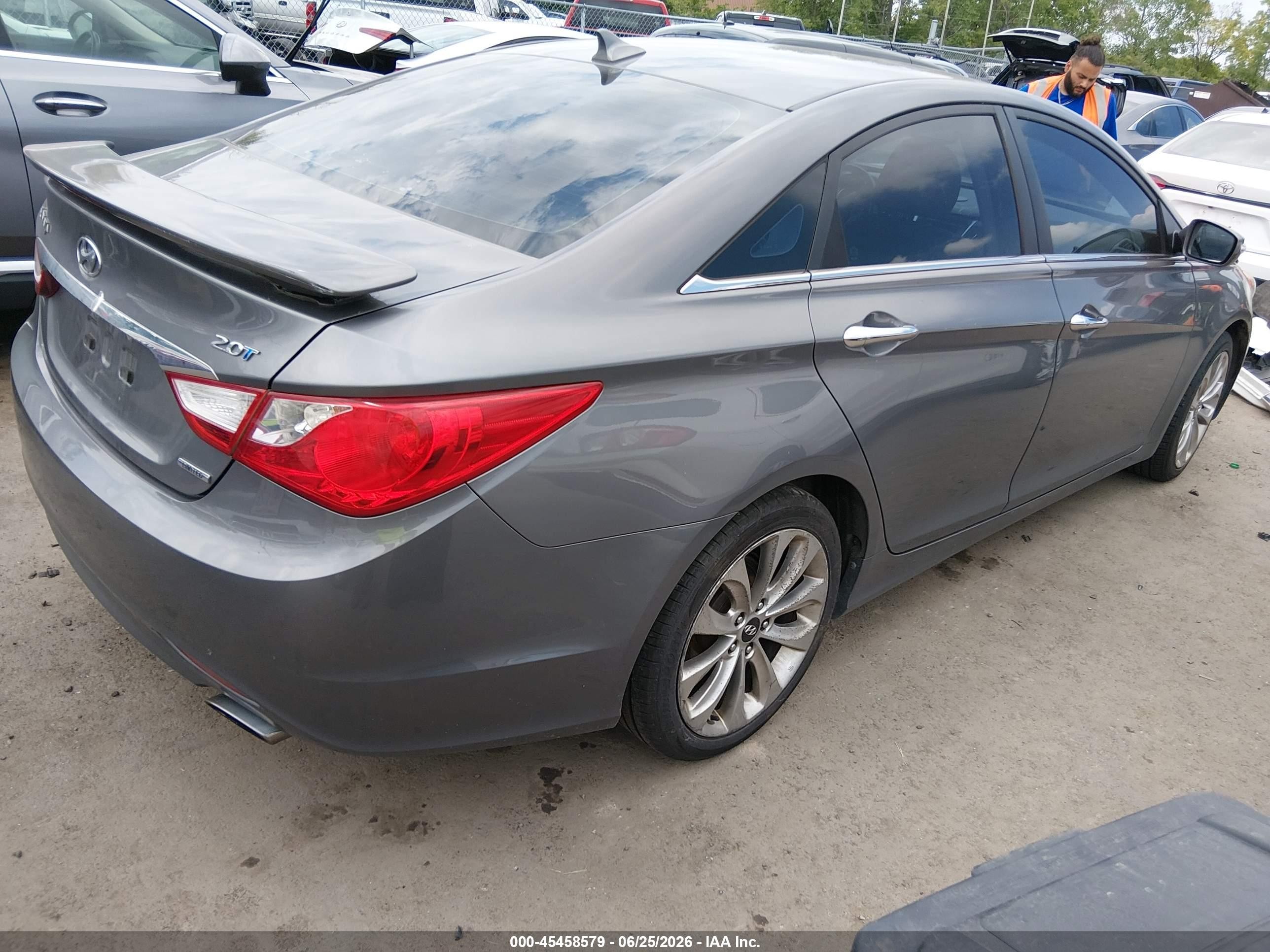 2011 Hyundai Sonata Limited 2.0t Gray vin: 5NPEC4AB6BH202612