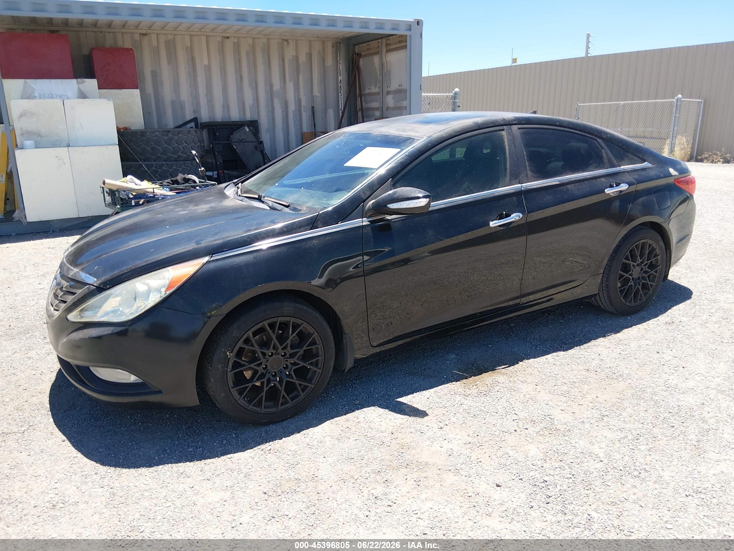 2011 Hyundai Sonata Limited 2.0t Black vin: 5NPEC4AB6BH237702