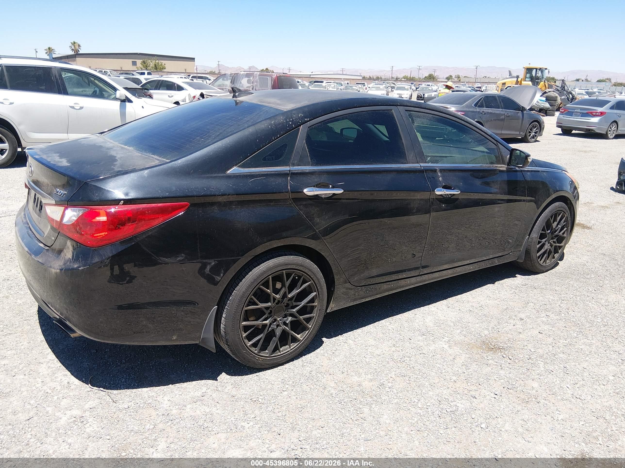 2011 Hyundai Sonata Limited 2.0t Black vin: 5NPEC4AB6BH237702