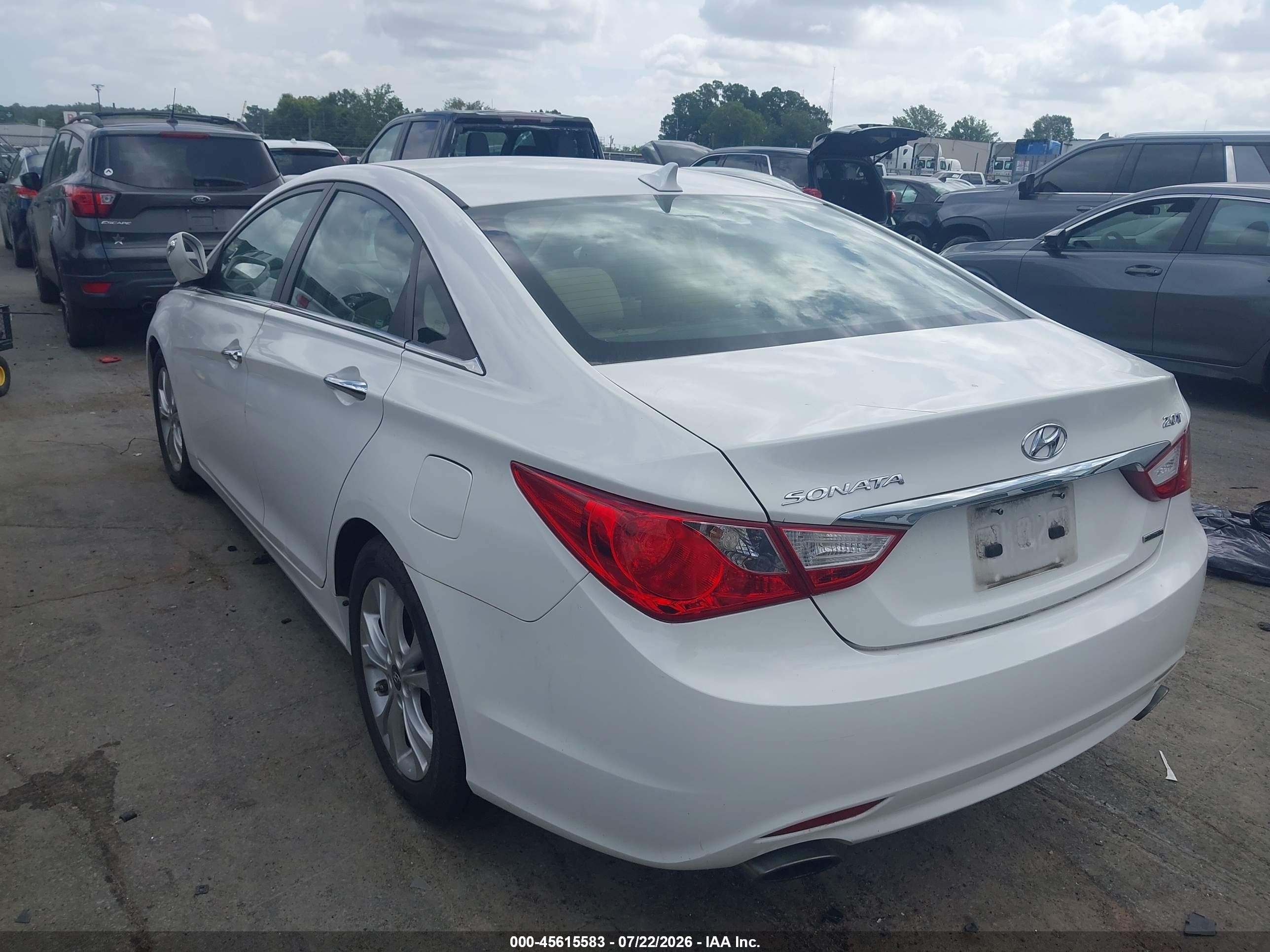 2011 Hyundai Sonata Limited 2.0t White vin: 5NPEC4AB6BH307604