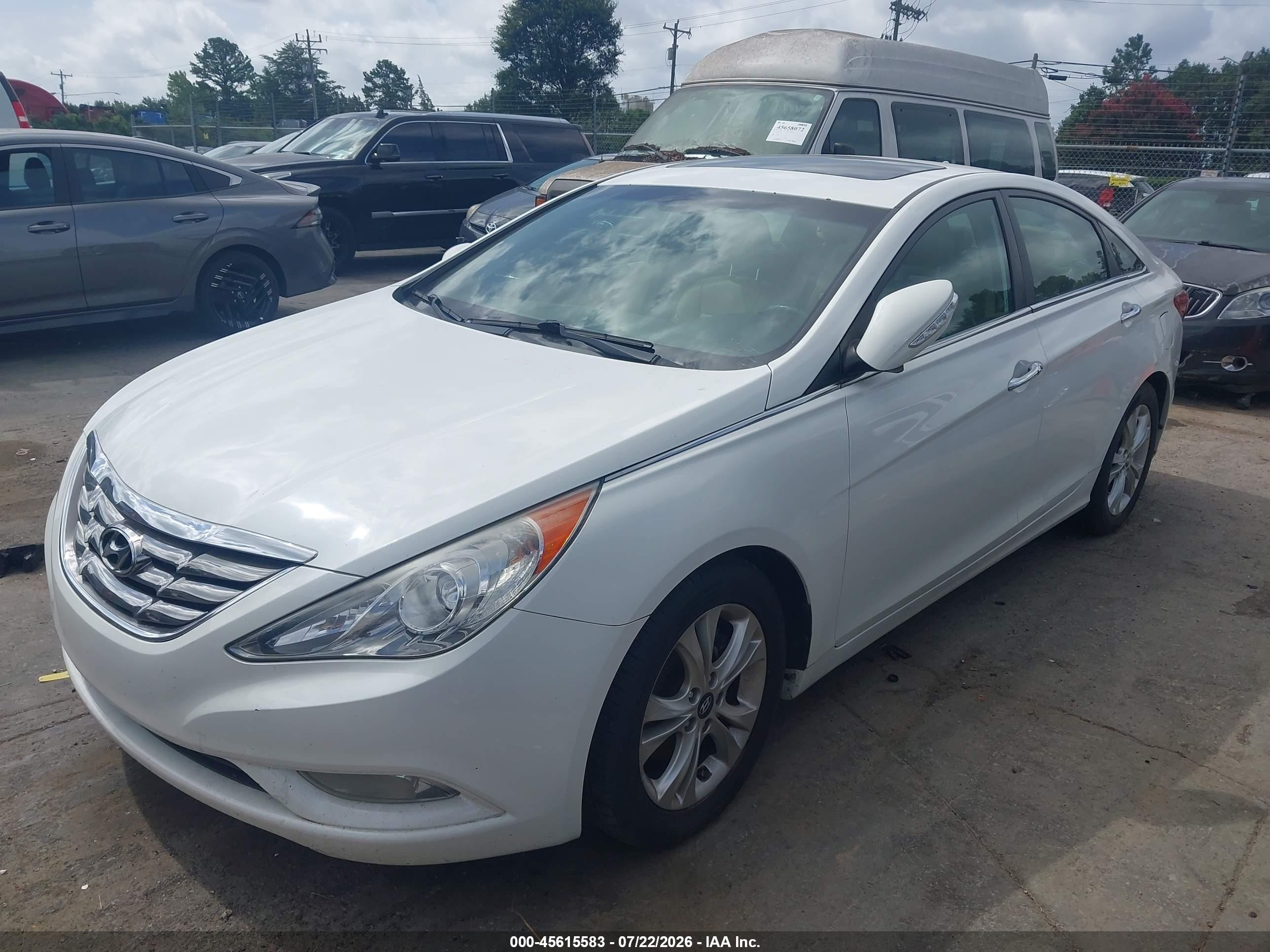2011 Hyundai Sonata Limited 2.0t White vin: 5NPEC4AB6BH307604
