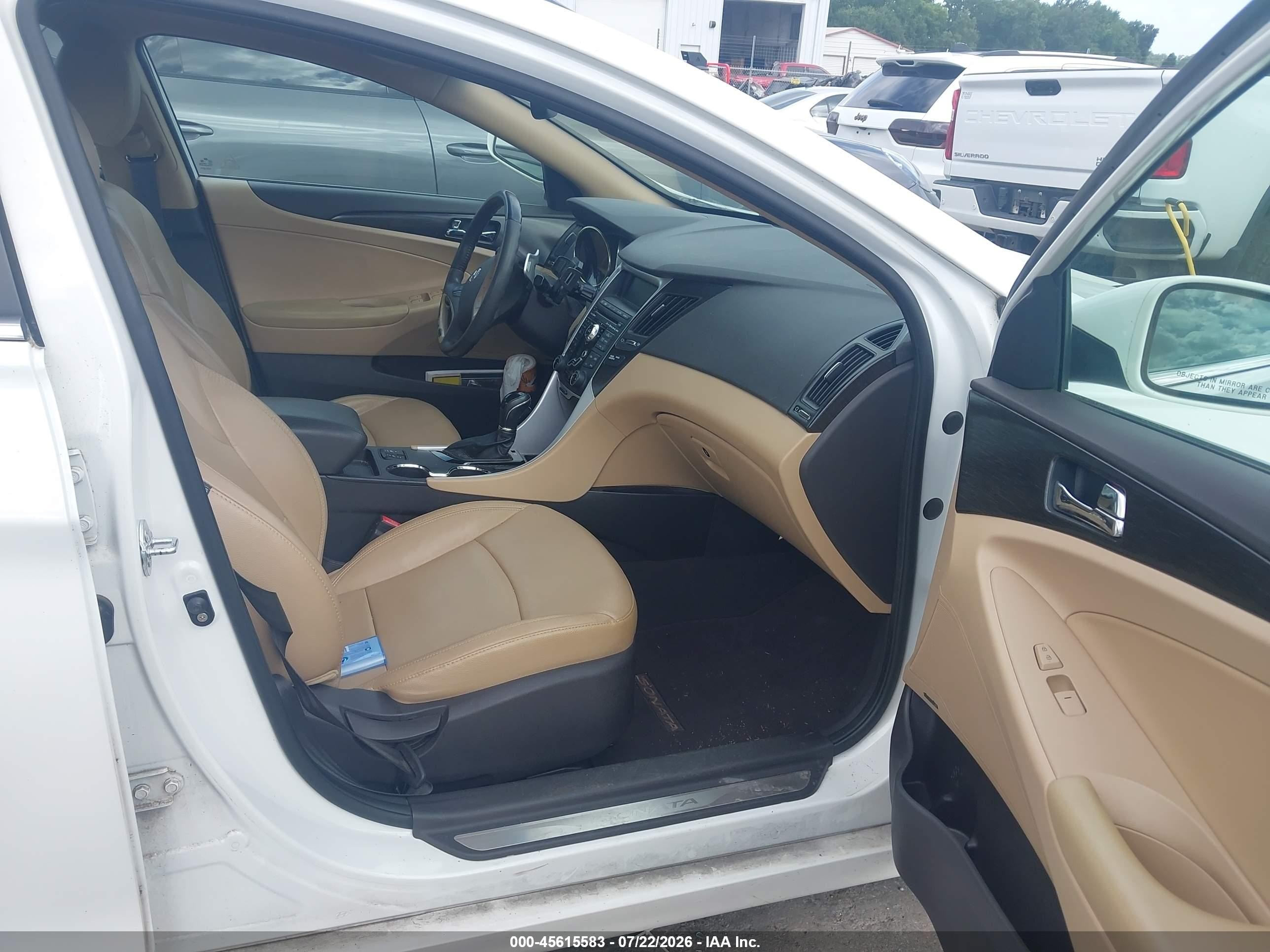 2011 Hyundai Sonata Limited 2.0t White vin: 5NPEC4AB6BH307604