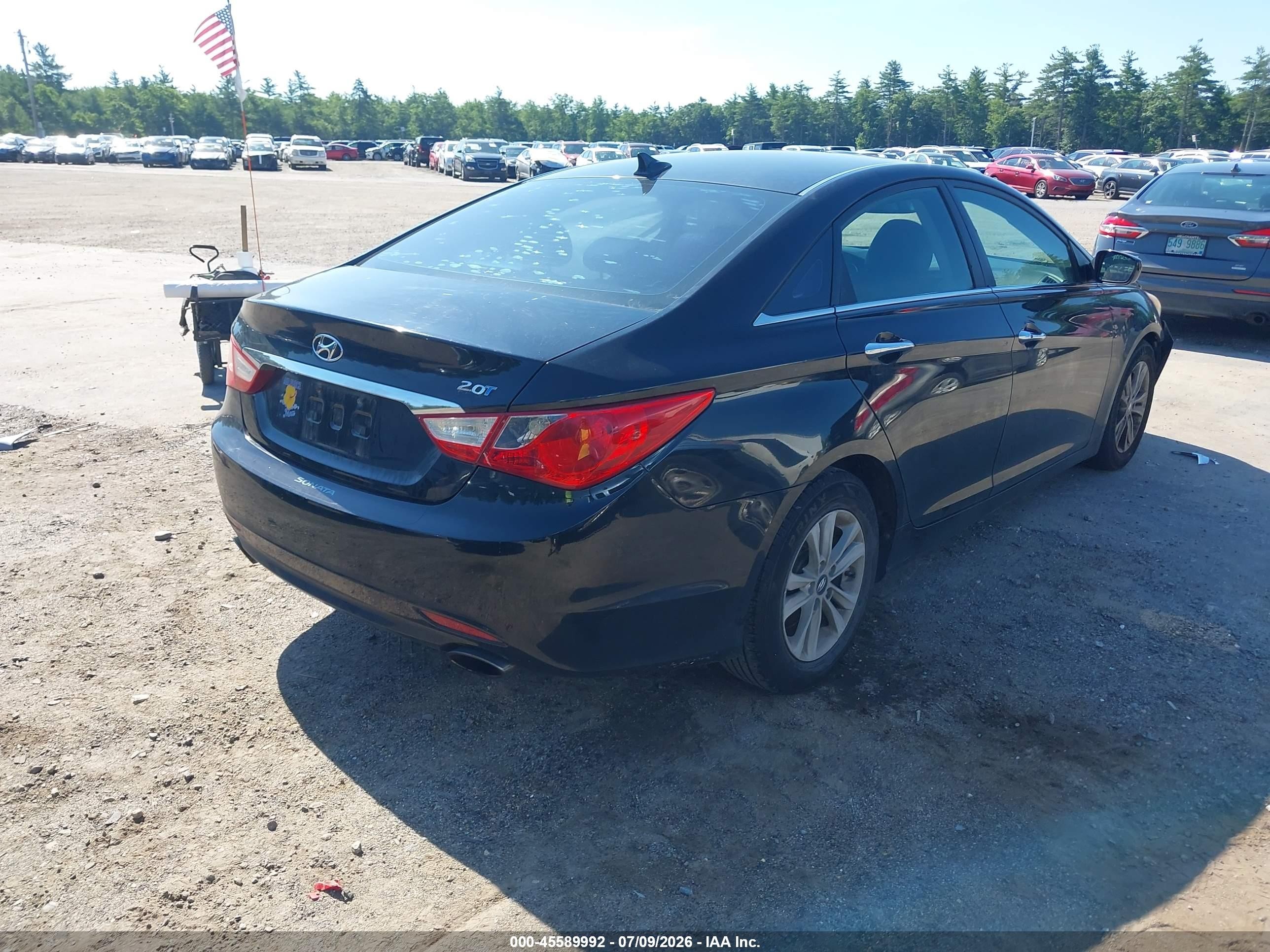 2011 Hyundai Sonata Se 2.0t Black vin: 5NPEC4AB6BH316349